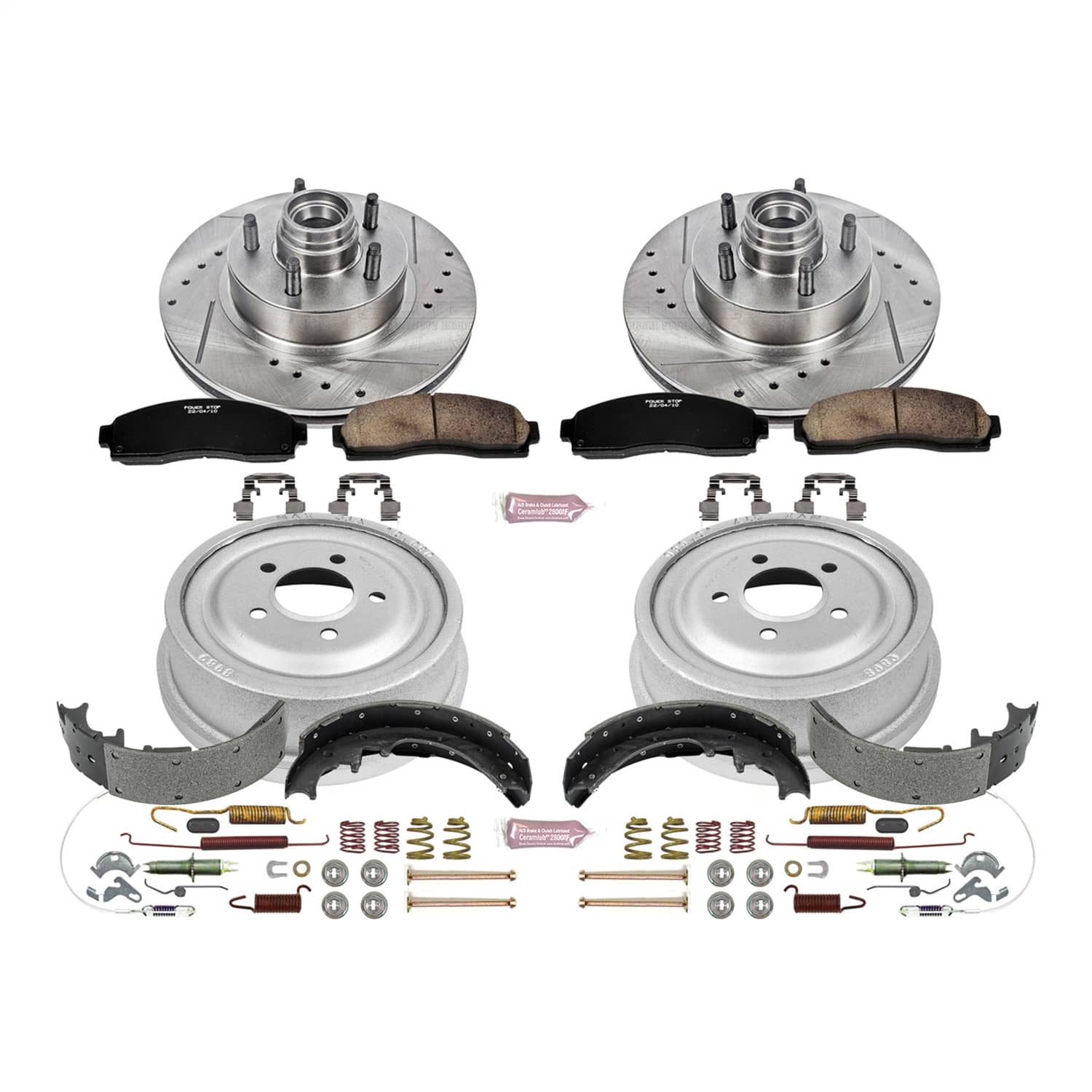 Power Stop - K15009DK - Complete Vehicle Disc/Drum Brake Kit
