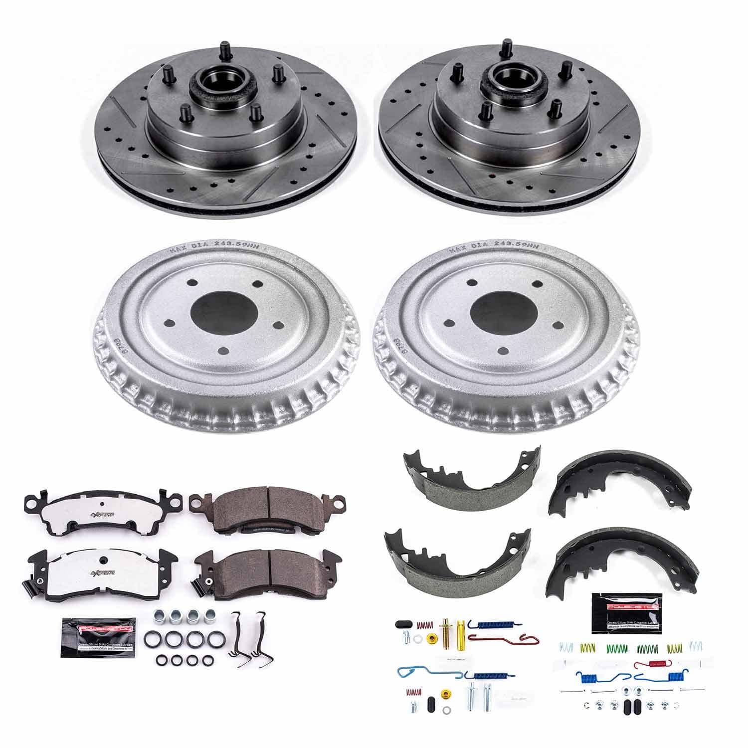 Power Stop - K15022DK-26 - Complete Vehicle Disc/Drum Brake Kit