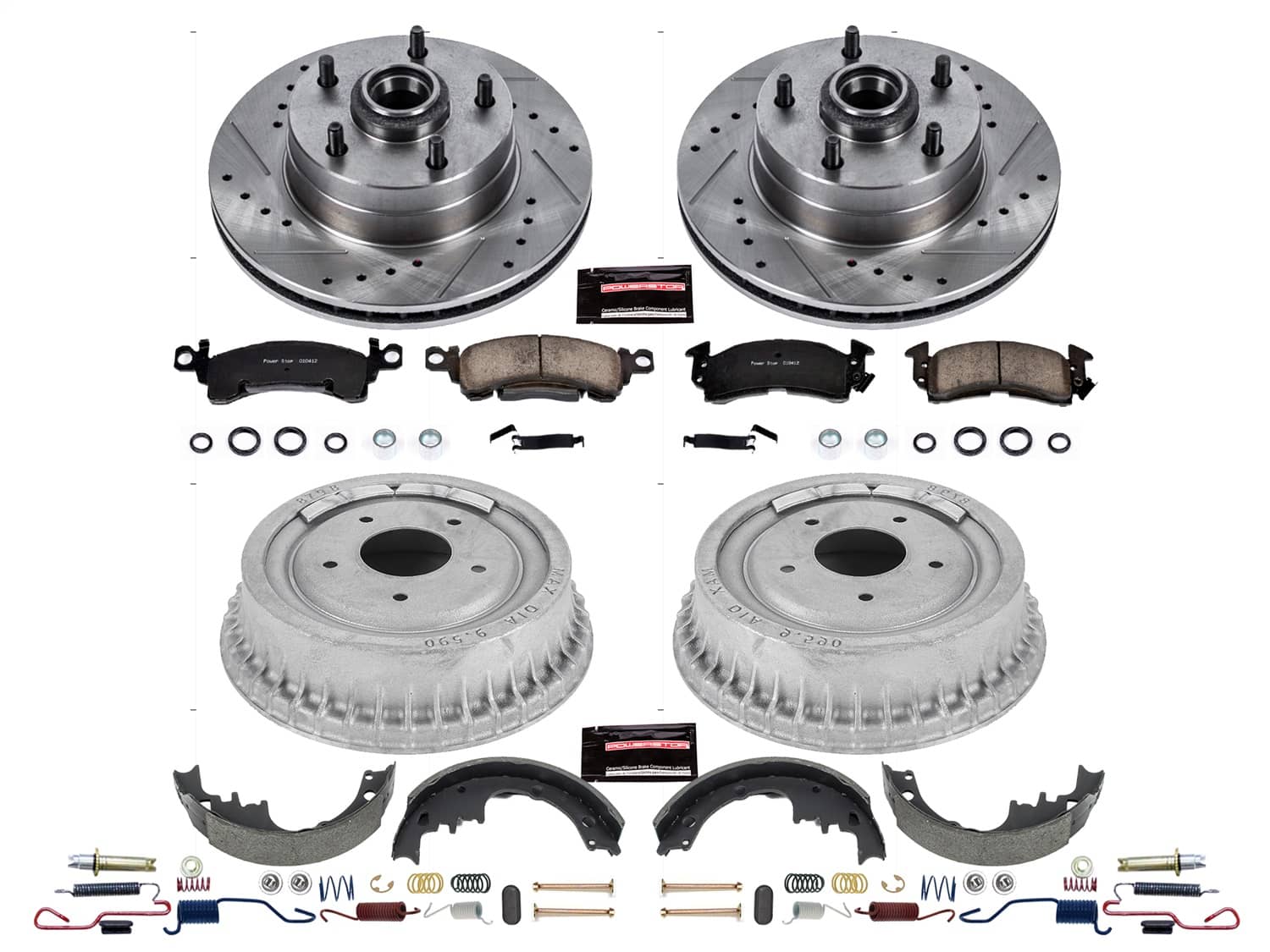 Power Stop - K15022DK - Complete Vehicle Disc/Drum Brake Kit