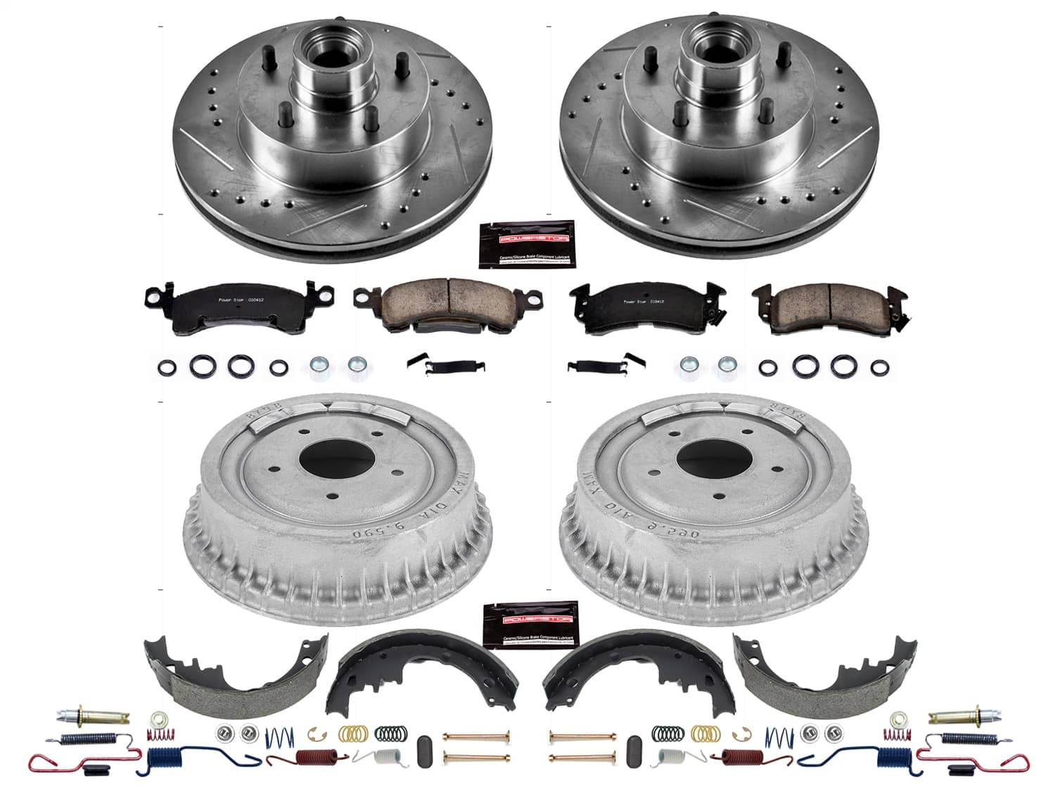 Power Stop - K15023DK - Complete Vehicle Disc/Drum Brake Kit