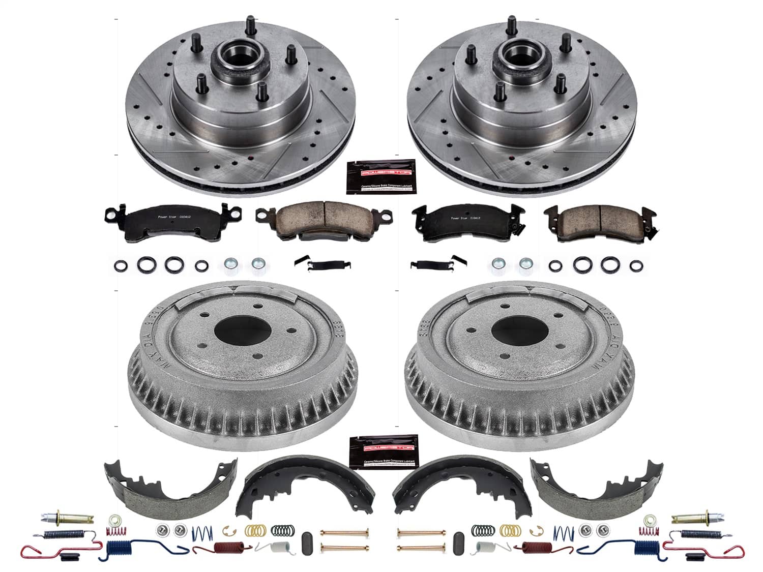 Power Stop - K15024DK - Complete Vehicle Disc/Drum Brake Kit