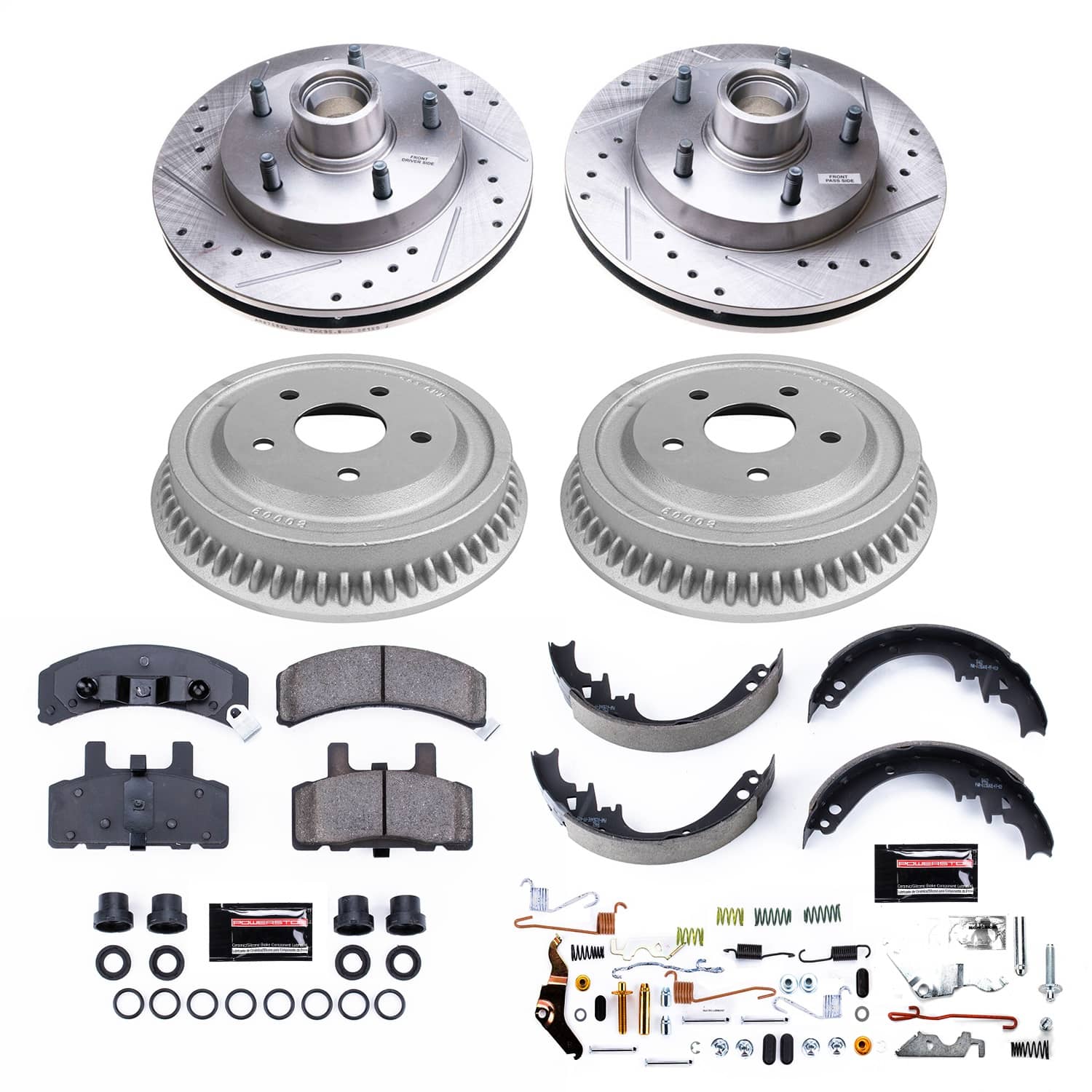 Power Stop - K15032DK - Complete Vehicle Disc/Drum Brake Kit
