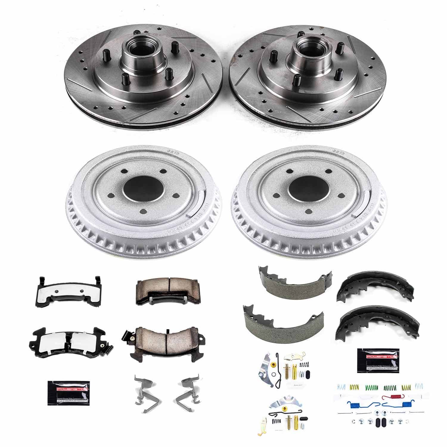 Power Stop - K15042DK-36 - Complete Vehicle Disc/Drum Brake Kit