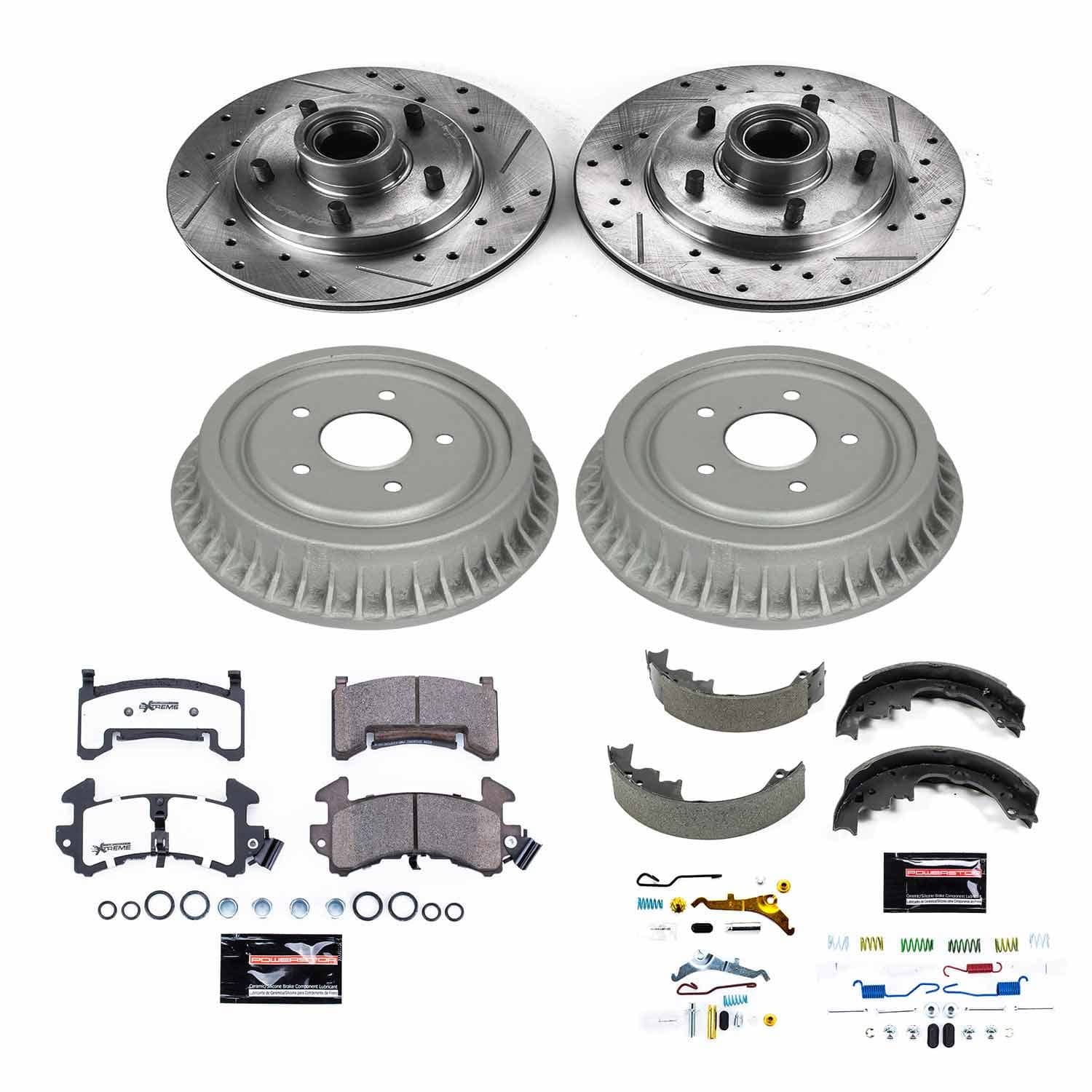 Power Stop - K15054DK-26 - Complete Vehicle Disc/Drum Brake Kit