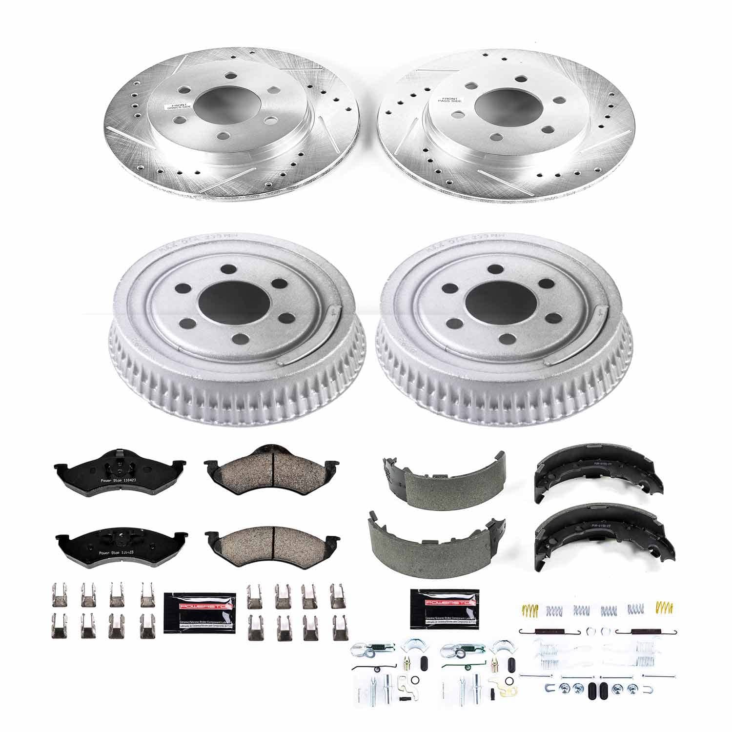 Power Stop - K15072DK - Complete Vehicle Disc/Drum Brake Kit
