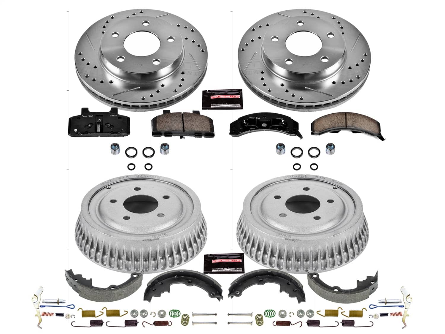 Power Stop - K15081DK - Complete Vehicle Disc/Drum Brake Kit