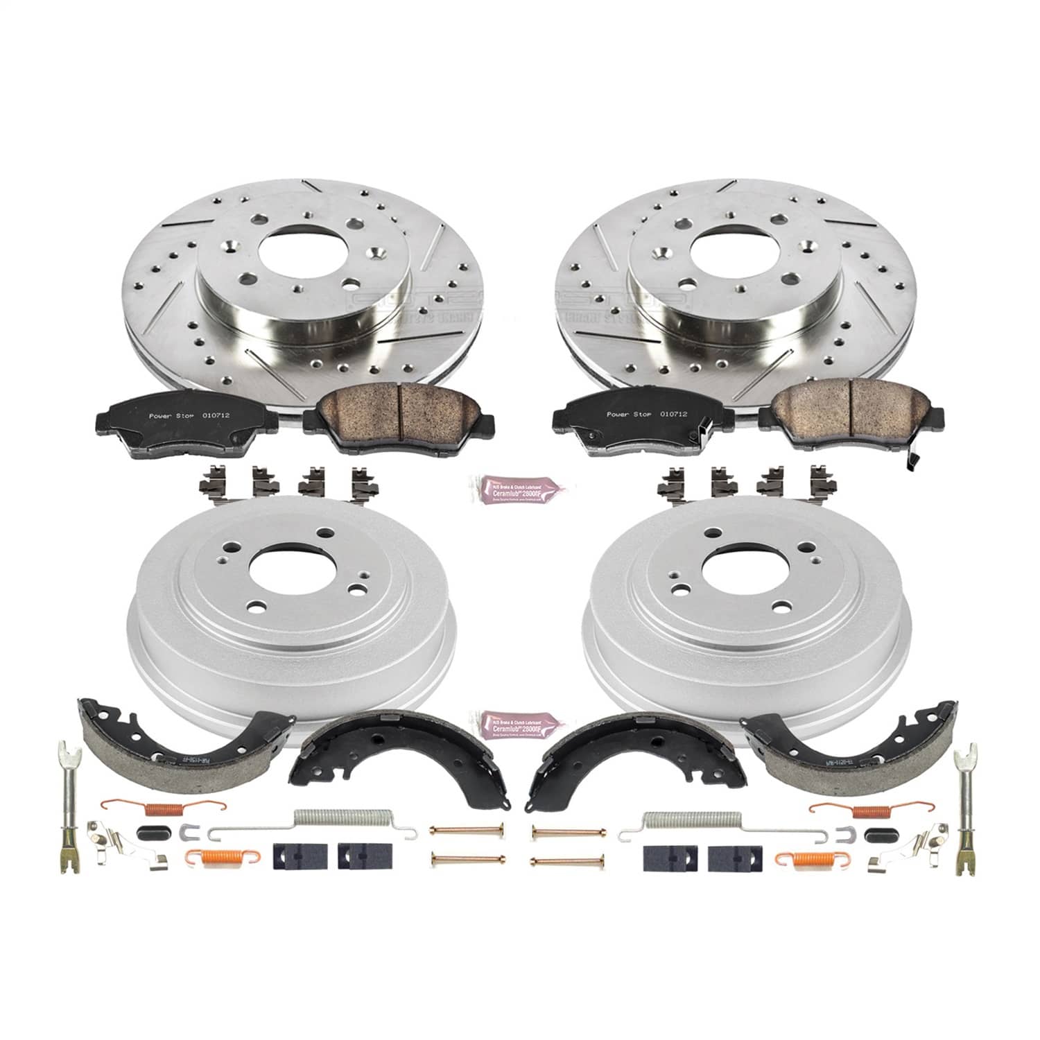 Power Stop - K15088DK - Complete Vehicle Disc/Drum Brake Kit