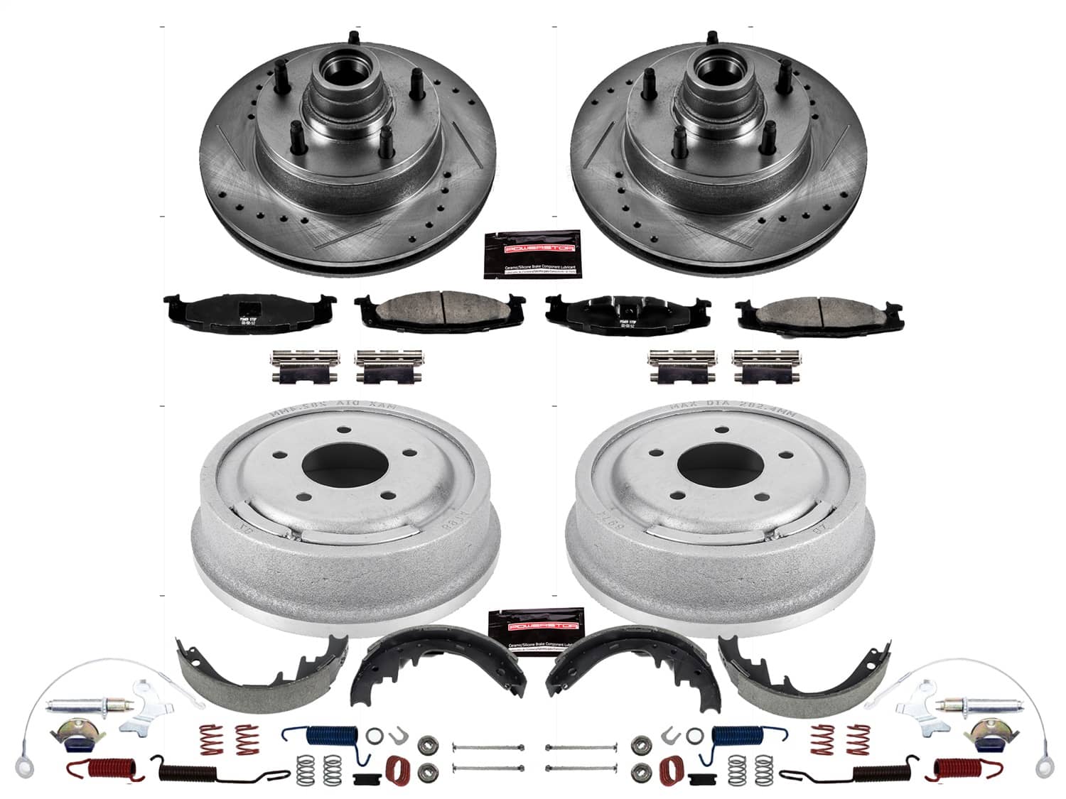 Power Stop - K15090DK - Complete Vehicle Disc/Drum Brake Kit