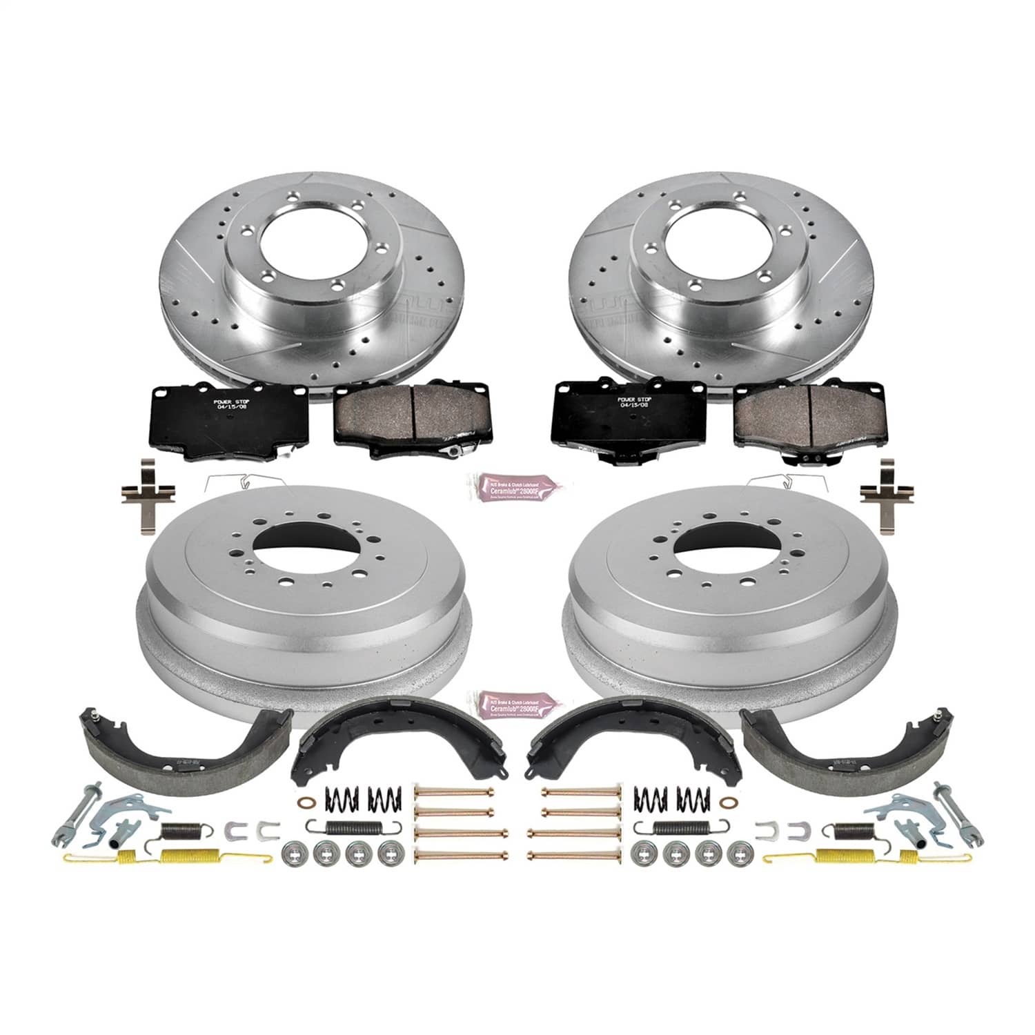 Power Stop - K15094DK - Complete Vehicle Disc/Drum Brake Kit