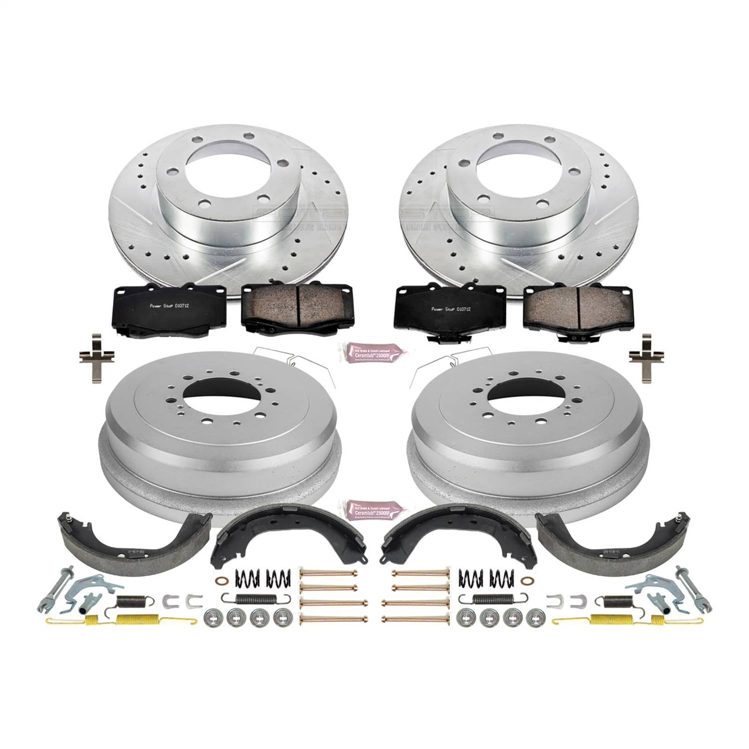 Power Stop - K15096DK - Complete Vehicle Disc/Drum Brake Kit
