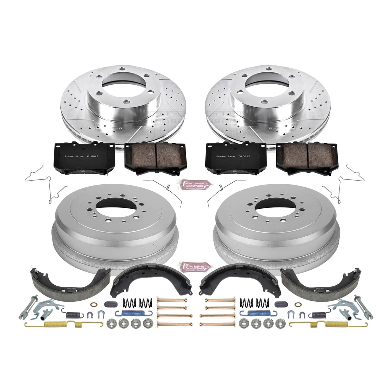 Power Stop - K15099DK - Complete Vehicle Disc/Drum Brake Kit