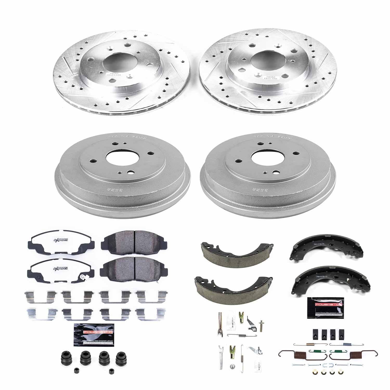Power Stop - K15106DK-26 - Complete Vehicle Disc/Drum Brake Kit