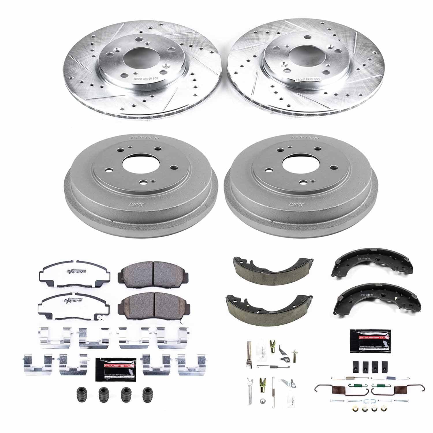 Power Stop - K15109DK-26 - Complete Vehicle Disc/Drum Brake Kit