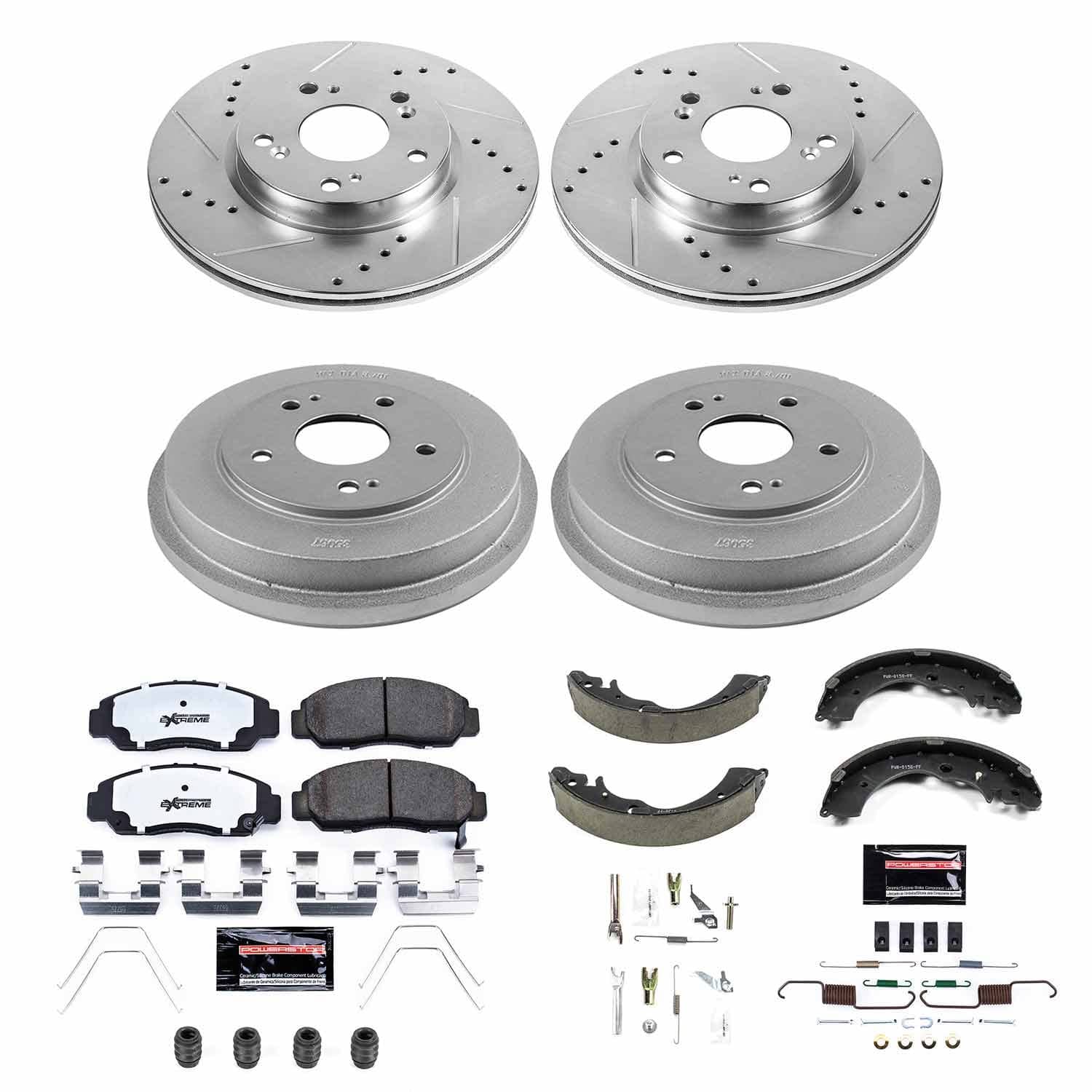 Power Stop - K15113DK-26 - Complete Vehicle Disc/Drum Brake Kit
