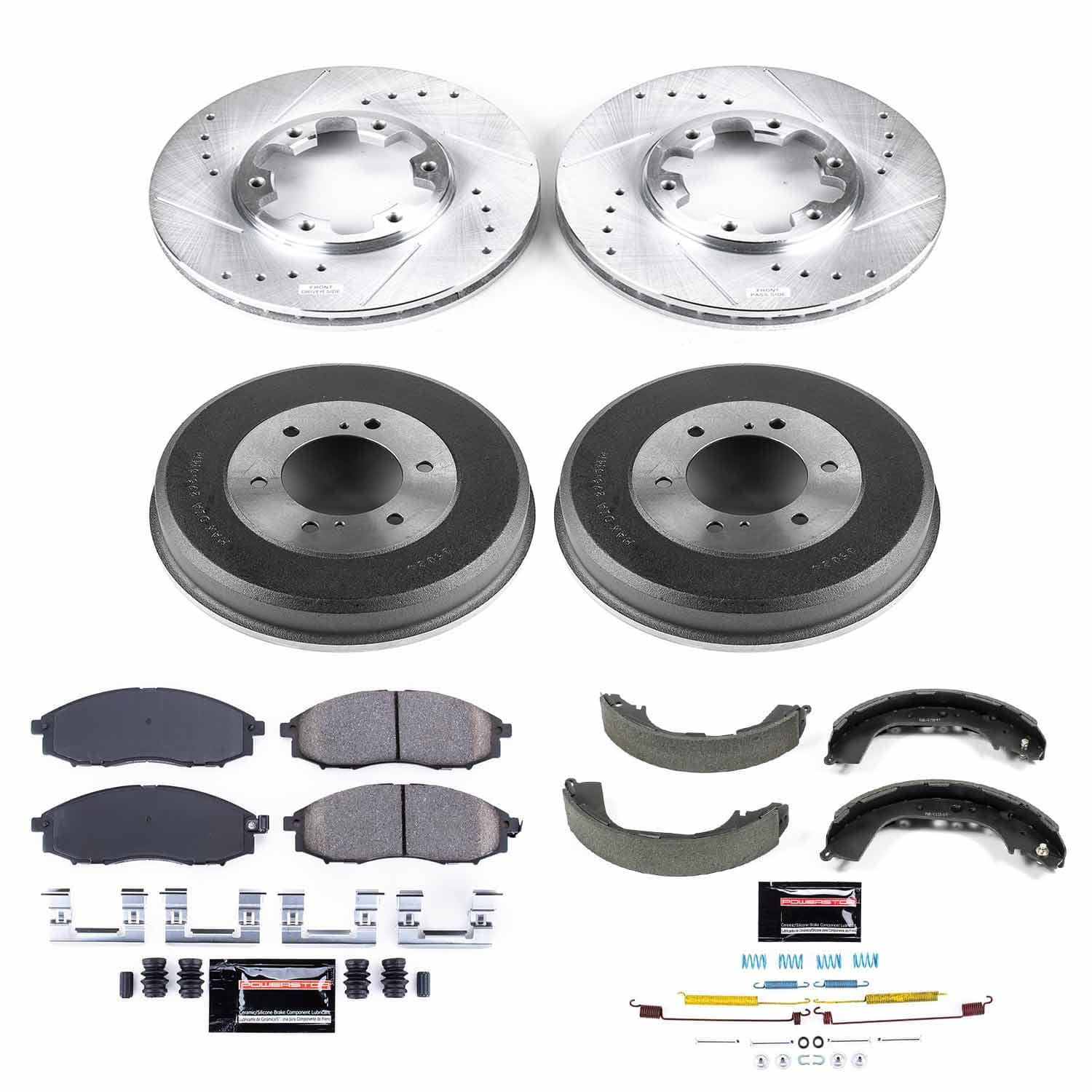 Power Stop - K15118DK - Complete Vehicle Disc/Drum Brake Kit