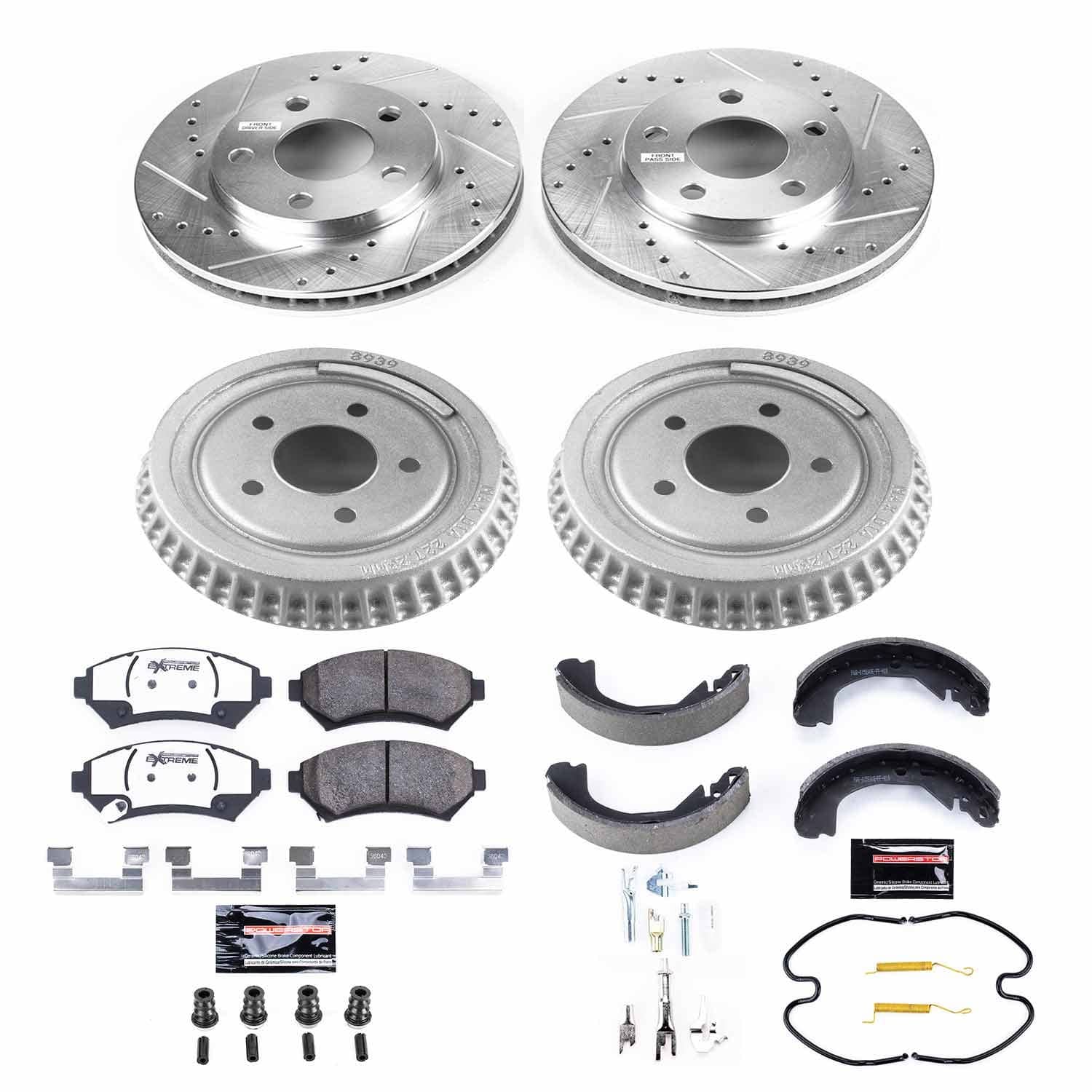 Power Stop - K15120DK-26 - Complete Vehicle Disc/Drum Brake Kit