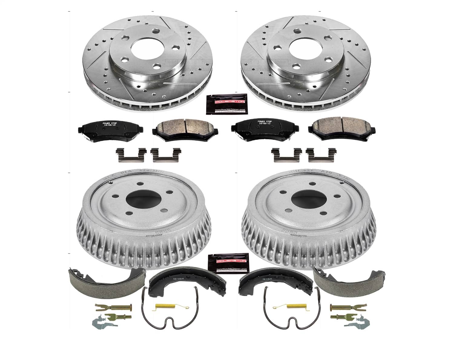 Power Stop - K15121DK - Complete Vehicle Disc/Drum Brake Kit