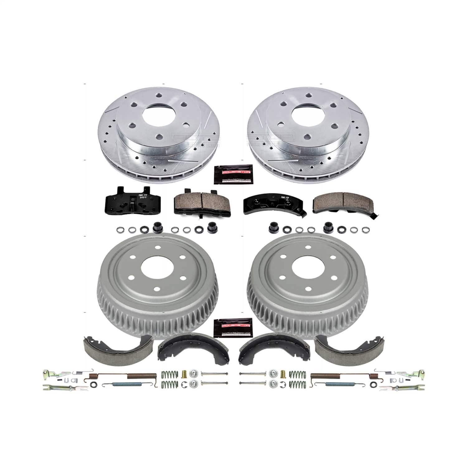 Power Stop - K15136DK - Complete Vehicle Disc/Drum Brake Kit