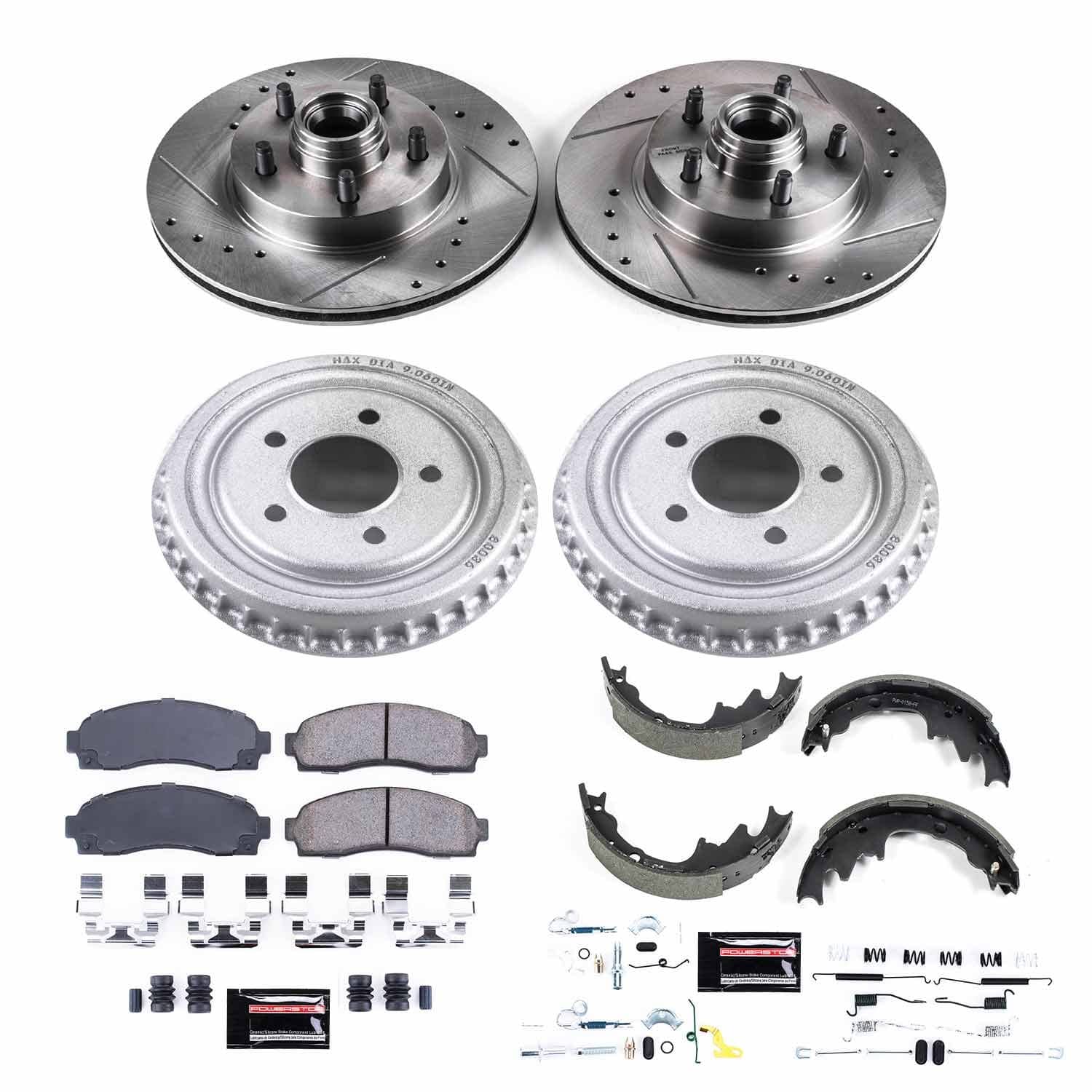 Power Stop - K15154DK - Complete Vehicle Disc/Drum Brake Kit