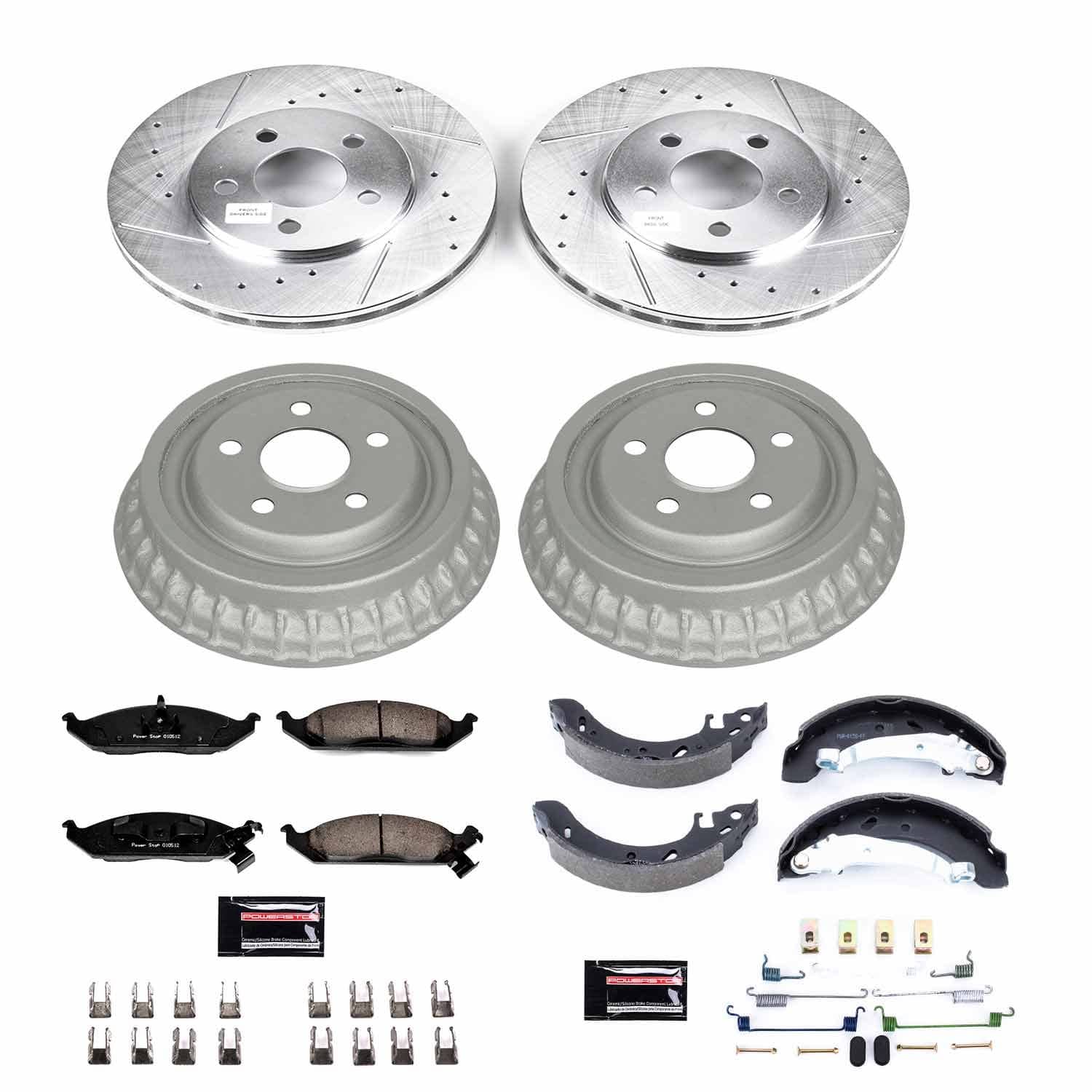 Power Stop - K15159DK - Complete Vehicle Disc/Drum Brake Kit