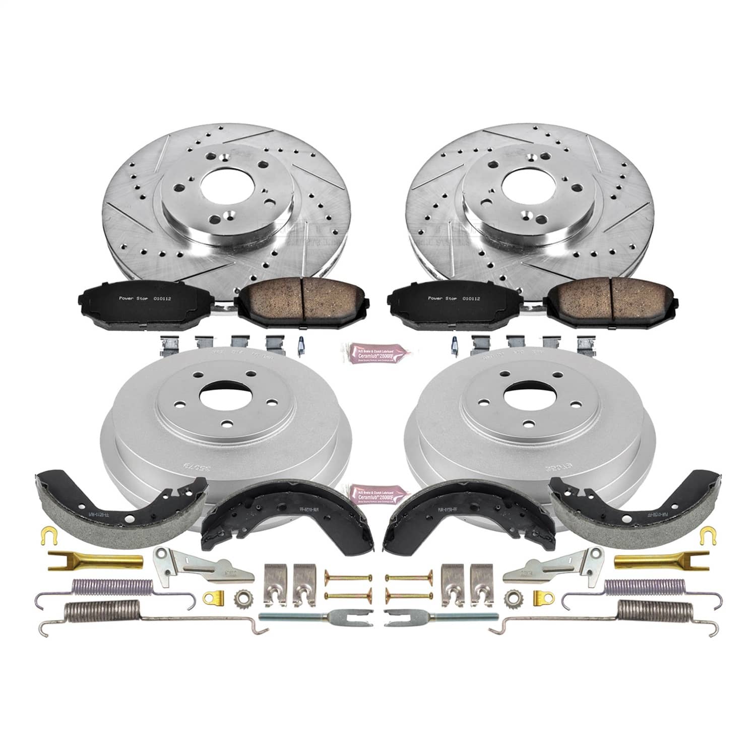 Power Stop - K15190DK - Complete Vehicle Disc/Drum Brake Kit
