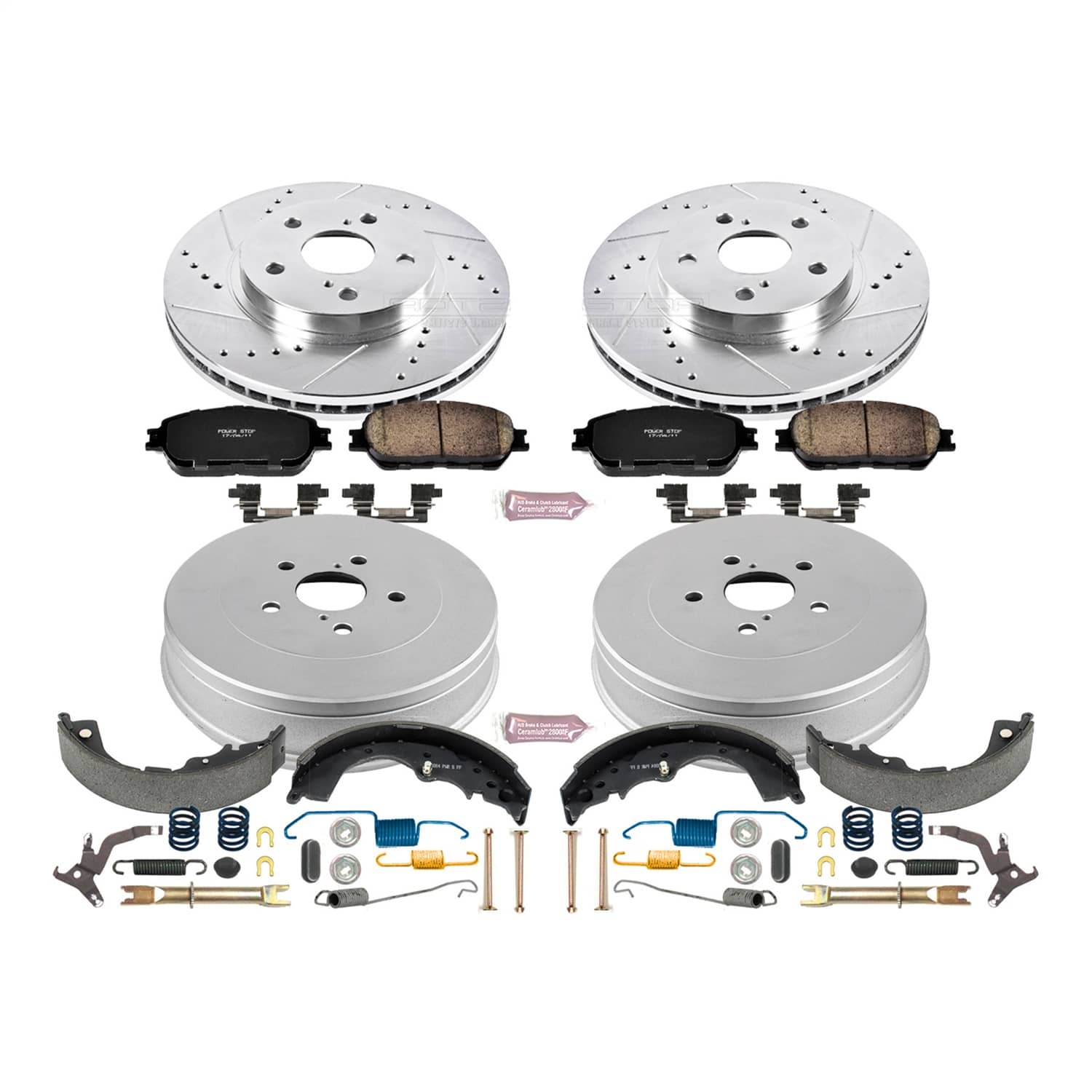 Power Stop - K15230DK - Complete Vehicle Disc/Drum Brake Kit