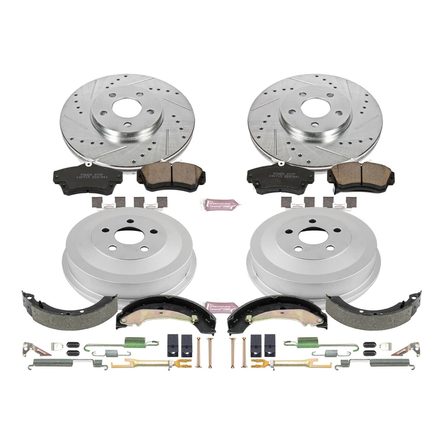 Power Stop - K15232DK - Complete Vehicle Disc/Drum Brake Kit
