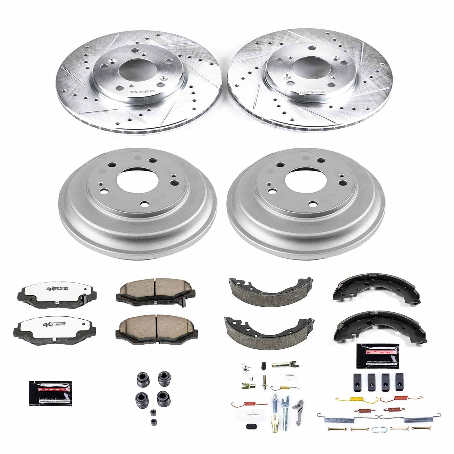 Power Stop - K15243DK-26 - Complete Vehicle Disc/Drum Brake Kit