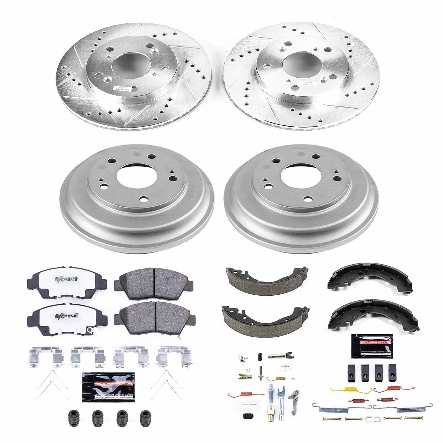 Power Stop - K15244DK-26 - Complete Vehicle Disc/Drum Brake Kit