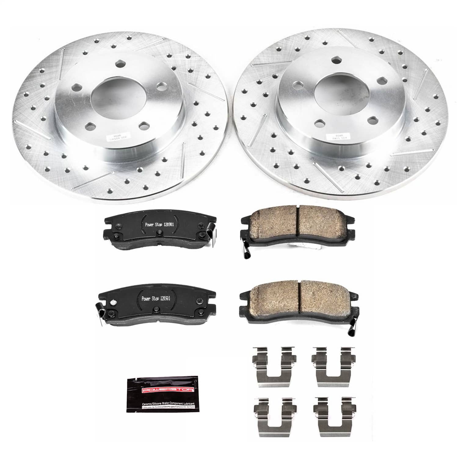 Power Stop - K1526 - Rear - Disc Brake Pad and Rotor Kit