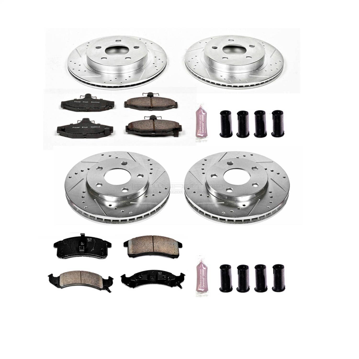 Power Stop - K1533 - Front and Rear - Disc Brake Pad and Rotor Kit