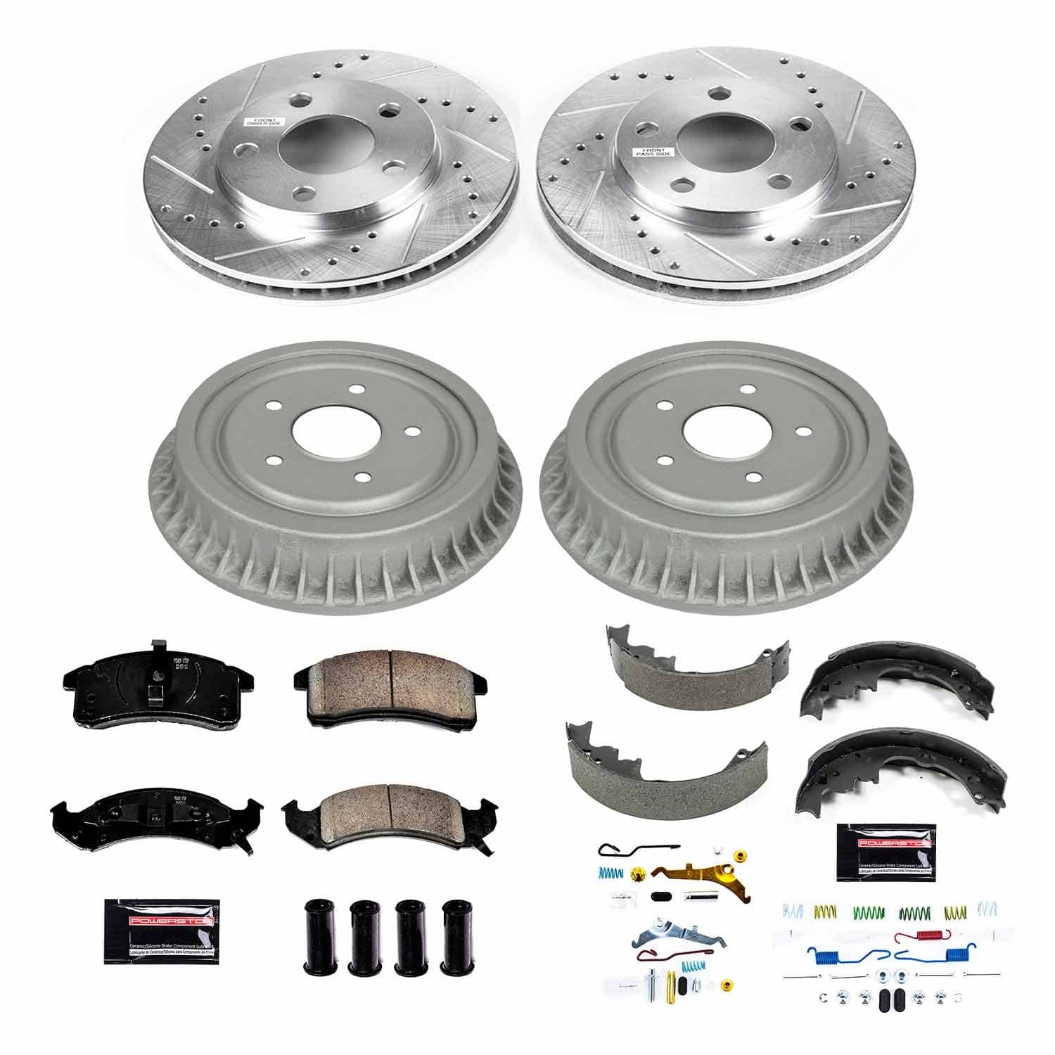 Power Stop - K15440DK - Complete Vehicle Disc/Drum Brake Kit