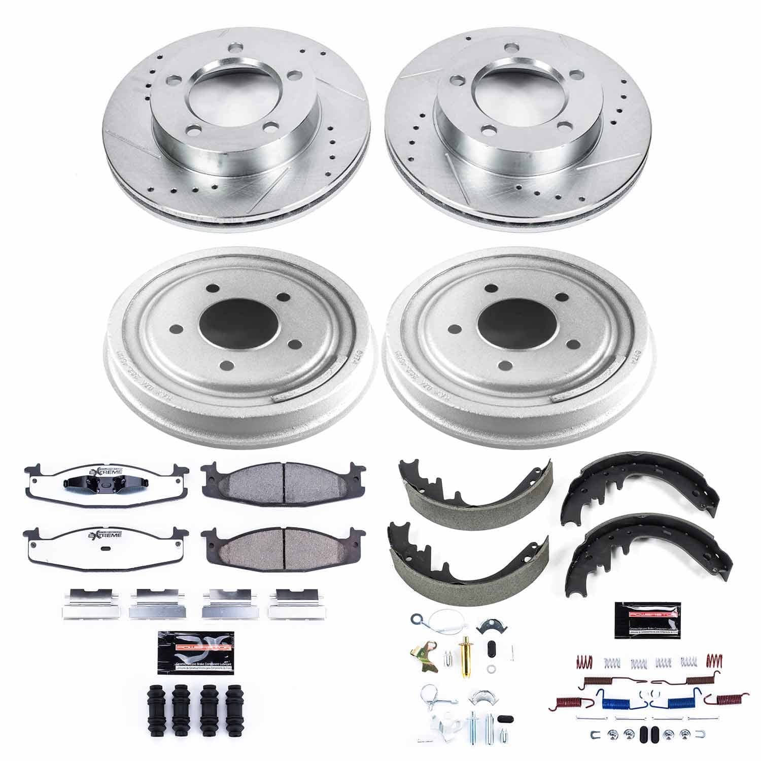 Power Stop - K15461DK-36 - Complete Vehicle Disc/Drum Brake Kit