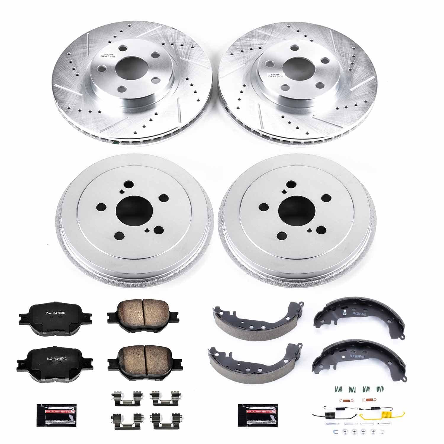 Power Stop - K15464DK - Complete Vehicle Disc/Drum Brake Kit