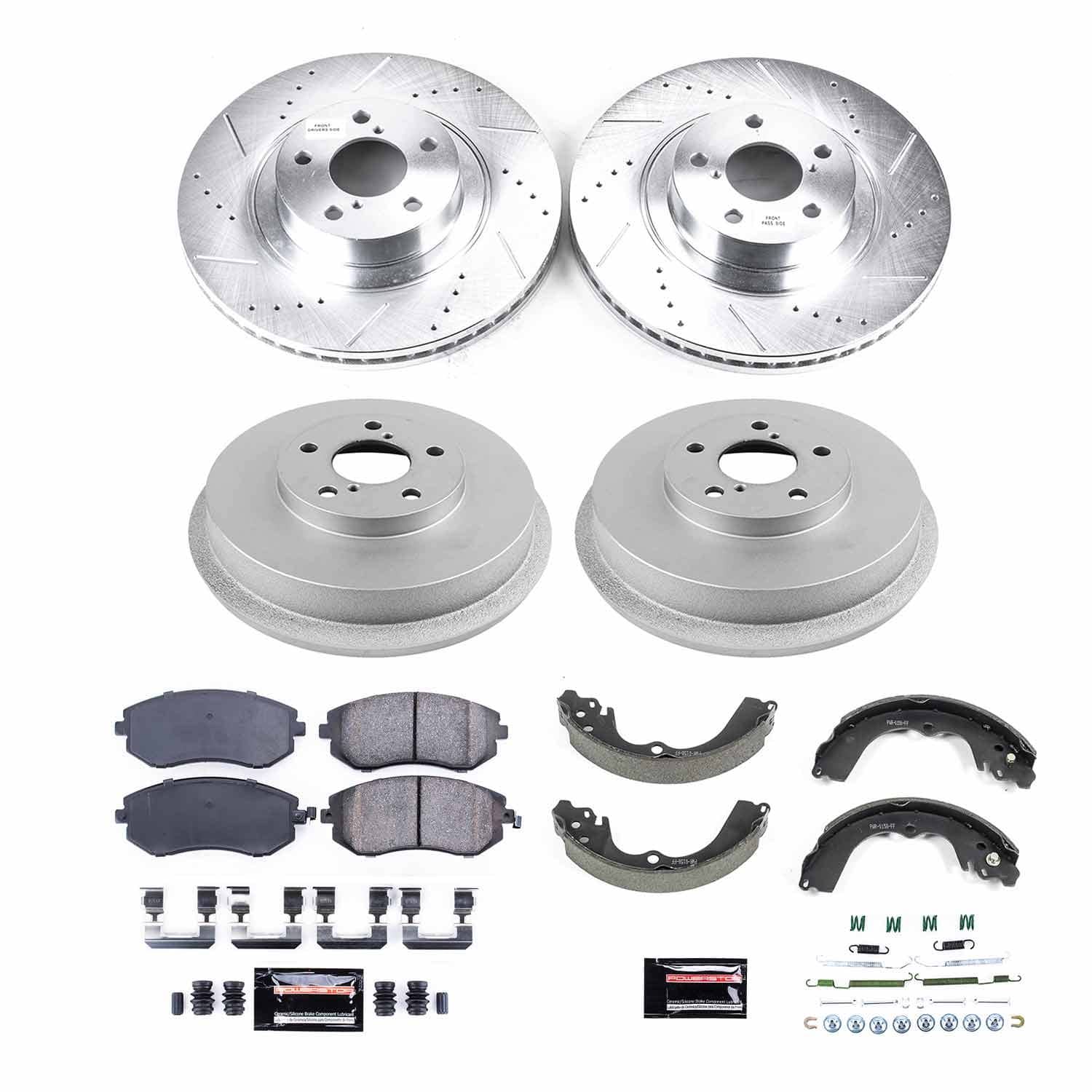 Power Stop - K15467DK - Complete Vehicle Disc/Drum Brake Kit