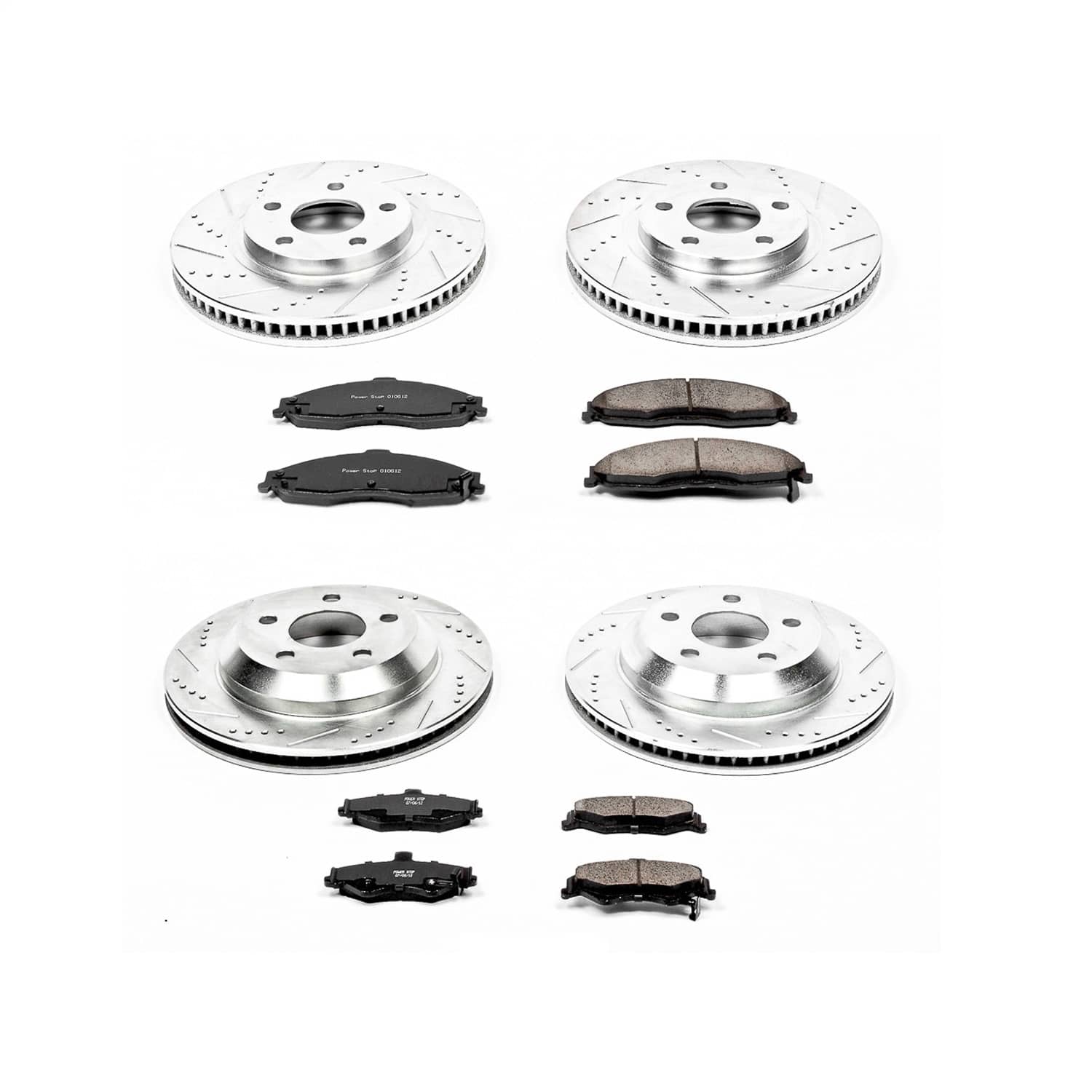 Power Stop - K1548 - Front and Rear - Disc Brake Pad and Rotor Kit
