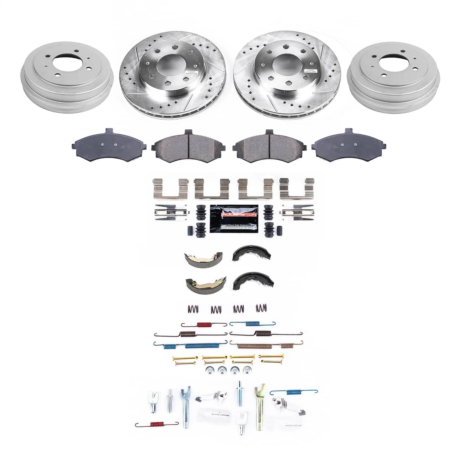 Power Stop - K15527DK - Complete Vehicle Disc/Drum Brake Kit