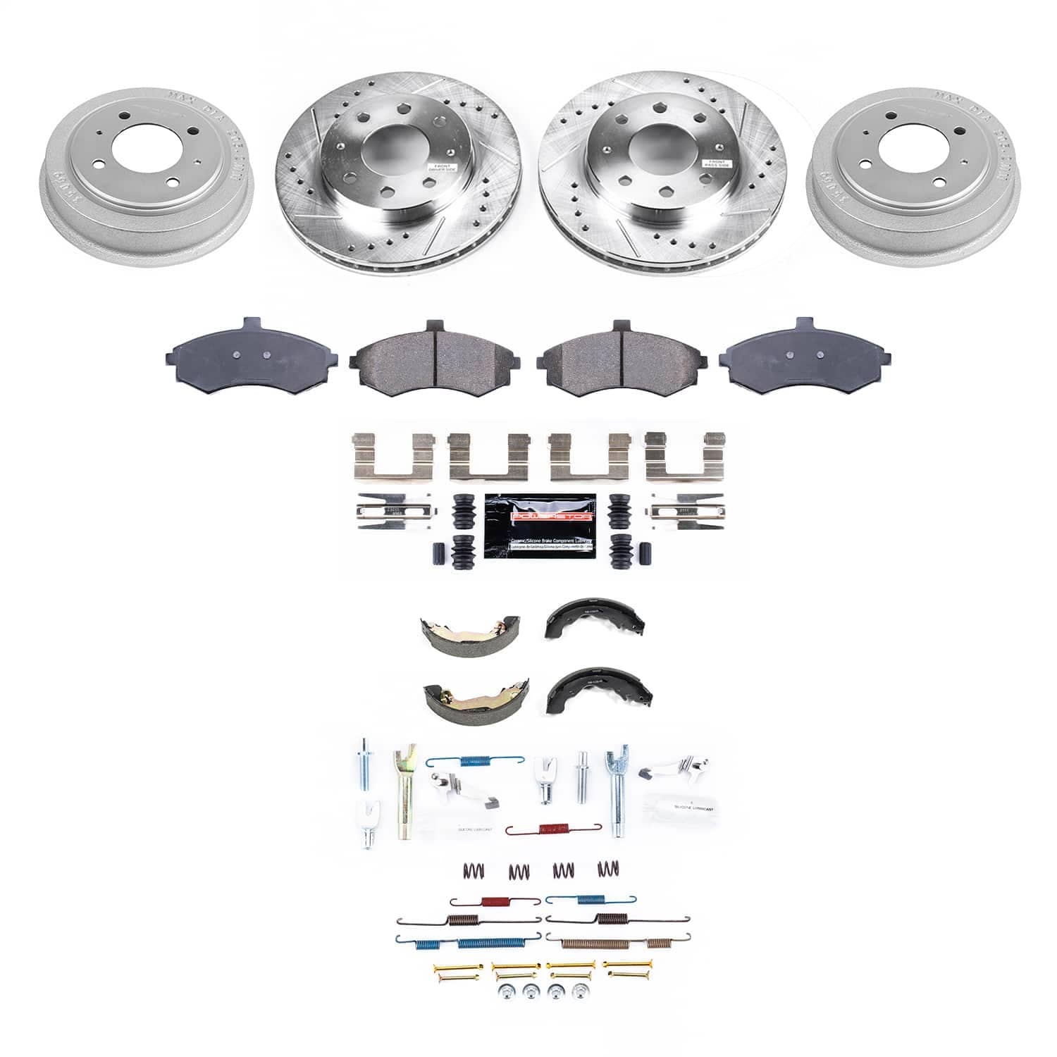 Power Stop - K15528DK - Complete Vehicle Disc/Drum Brake Kit