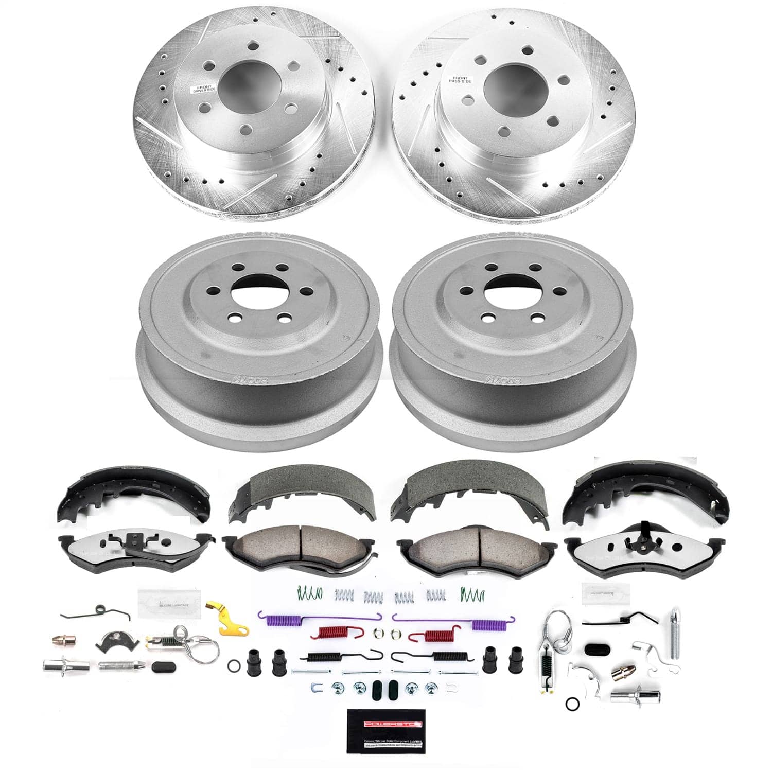Power Stop - K15540DK-36 - Complete Vehicle Disc/Drum Brake Kit