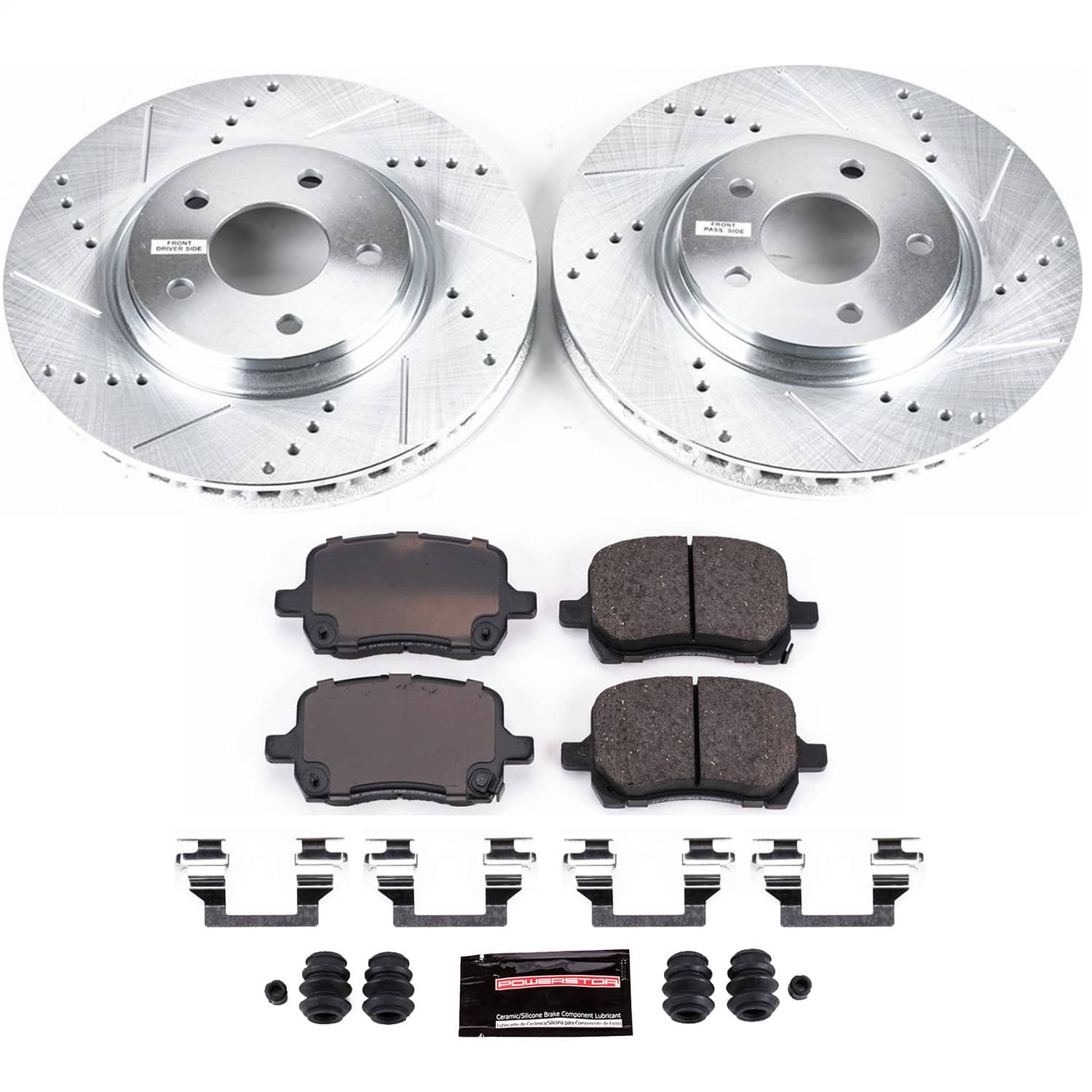 Power Stop - K1610 - Front - Disc Brake Pad and Rotor Kit