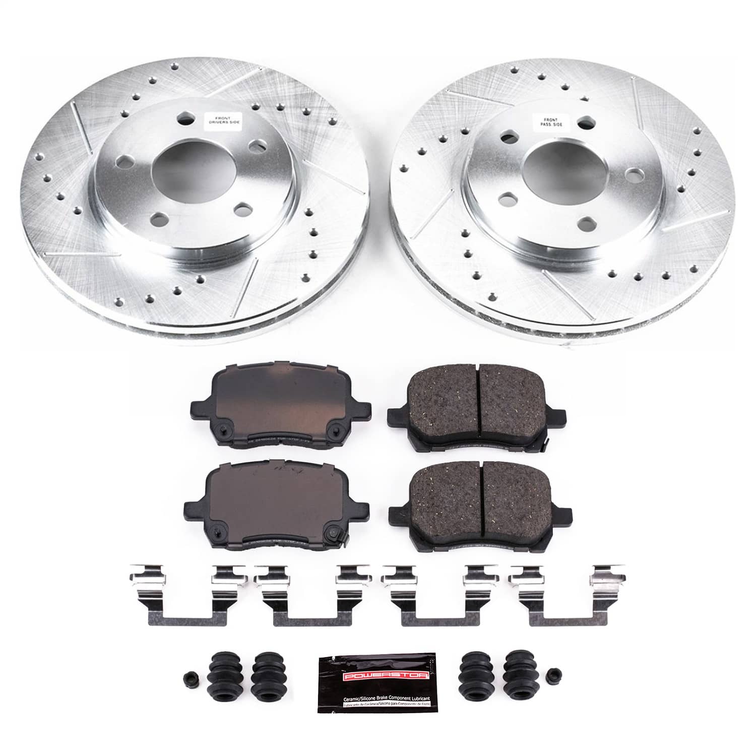 Power Stop - K1617 - Front - Disc Brake Pad and Rotor Kit