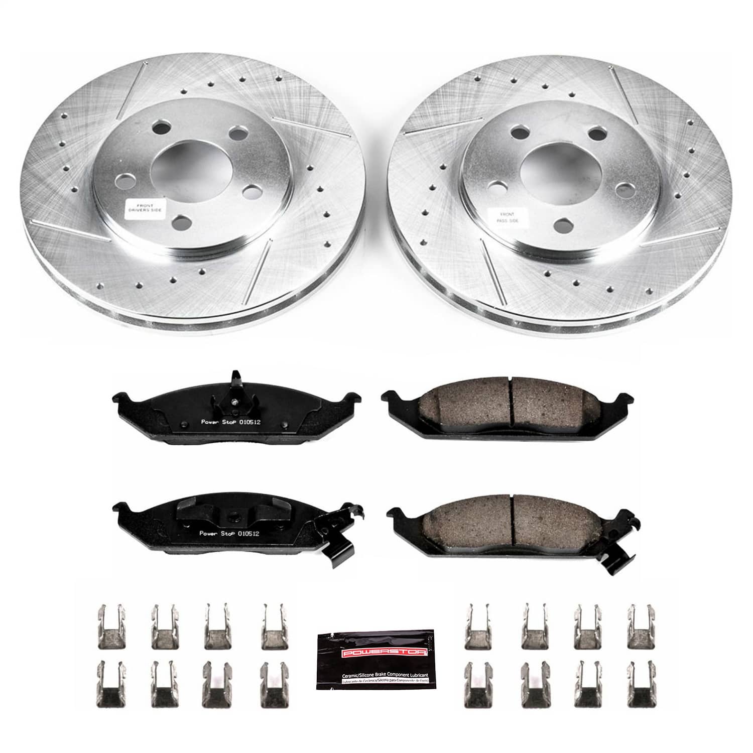 Power Stop - K1676 - Front - Disc Brake Pad and Rotor Kit