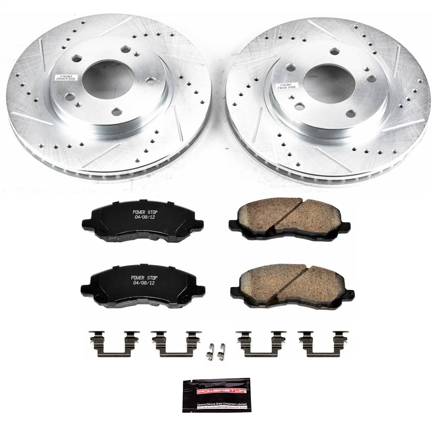 Power Stop - K1678 - Front - Disc Brake Pad and Rotor Kit