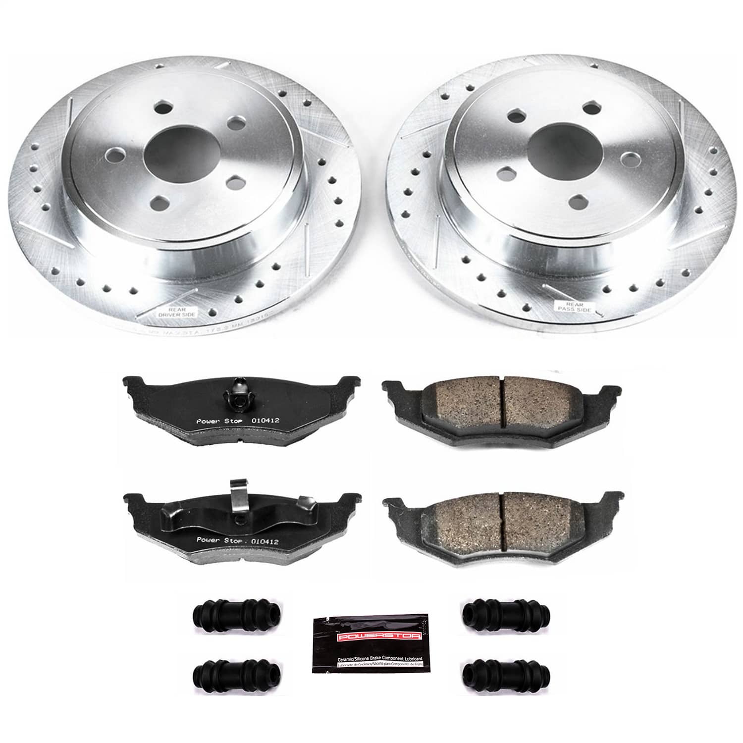 Power Stop - K1709 - Rear - Disc Brake Pad and Rotor Kit