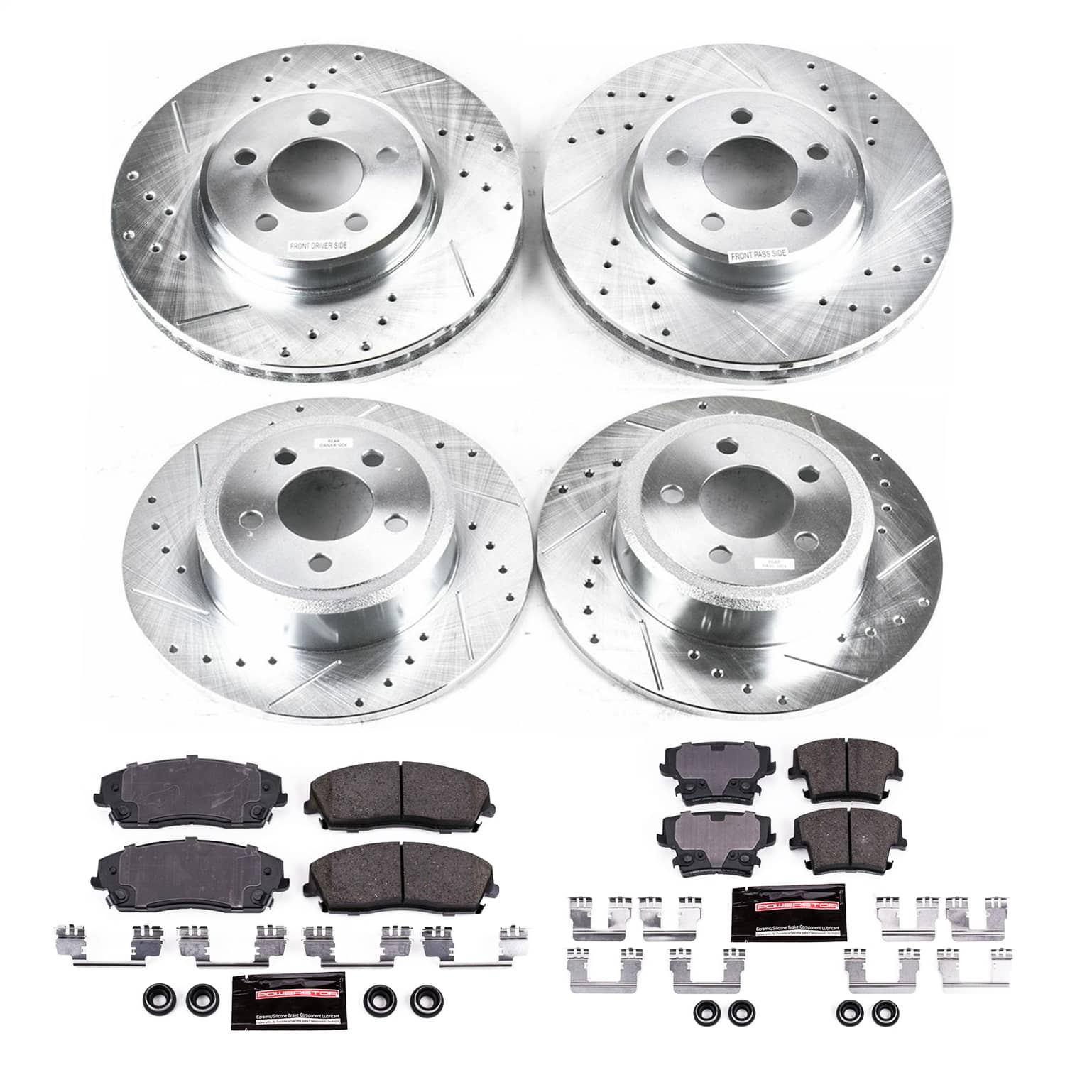 Power Stop - K1715 - Front and Rear - Disc Brake Pad and Rotor Kit
