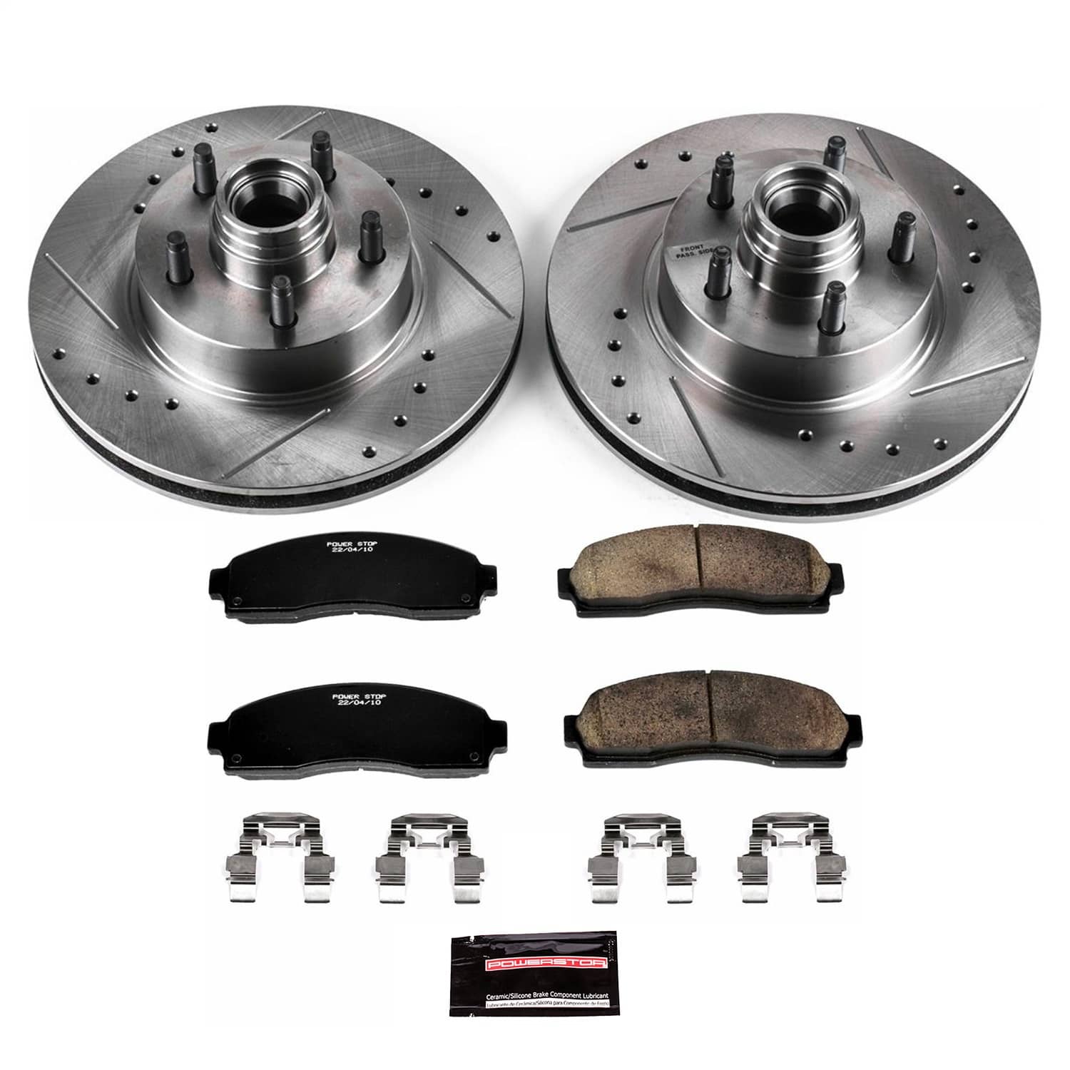 Power Stop - K1857 - Front - Disc Brake Pad and Rotor Kit