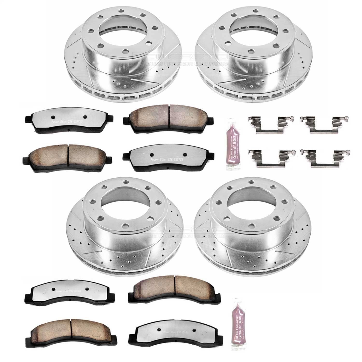 Power Stop - K1906-36 - Front and Rear - Disc Brake Pad and Rotor Kit