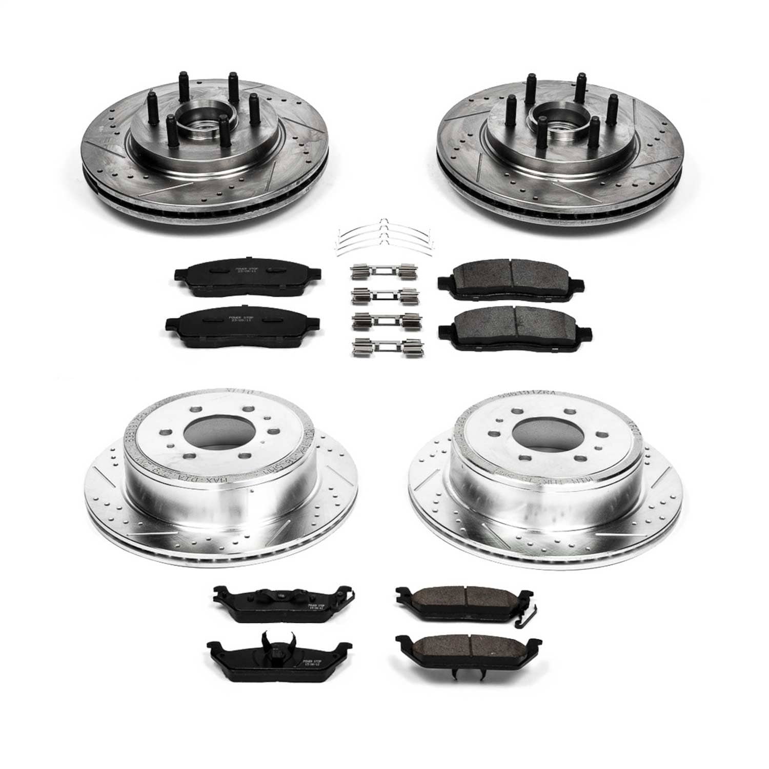 Power Stop - K1940 - Front and Rear - Disc Brake Pad and Rotor Kit