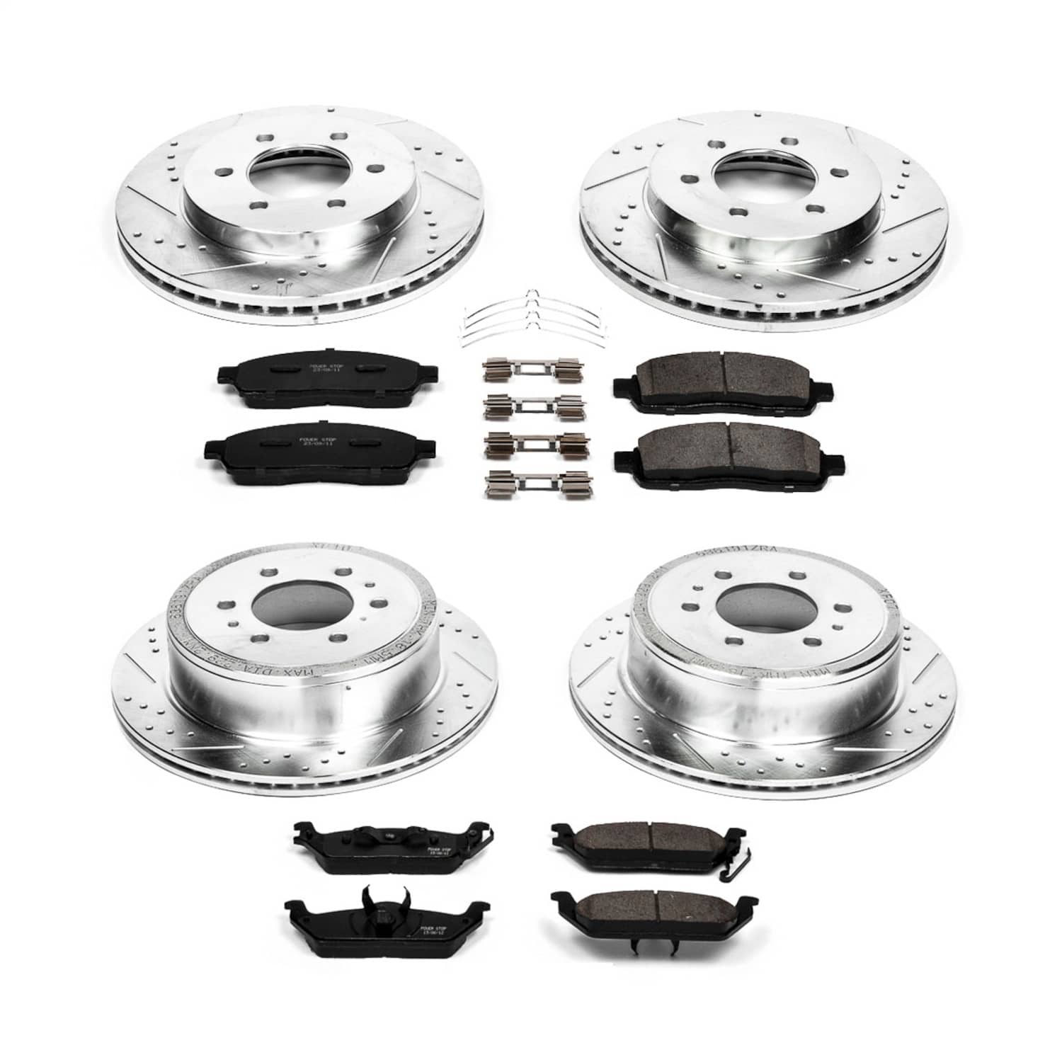 Power Stop - K1944 - Front and Rear - Disc Brake Pad and Rotor Kit