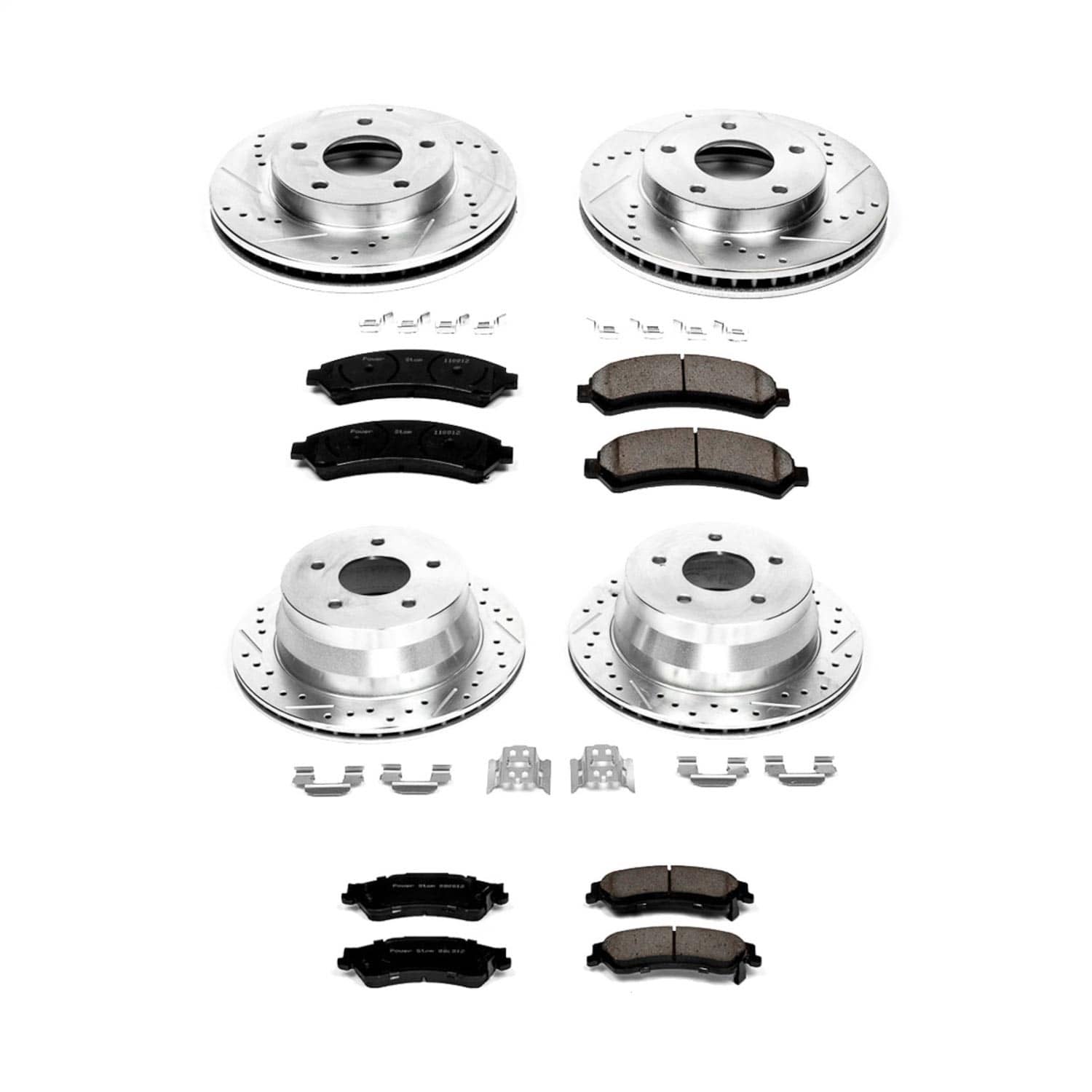Power Stop - K2005 - Front and Rear - Disc Brake Pad and Rotor Kit